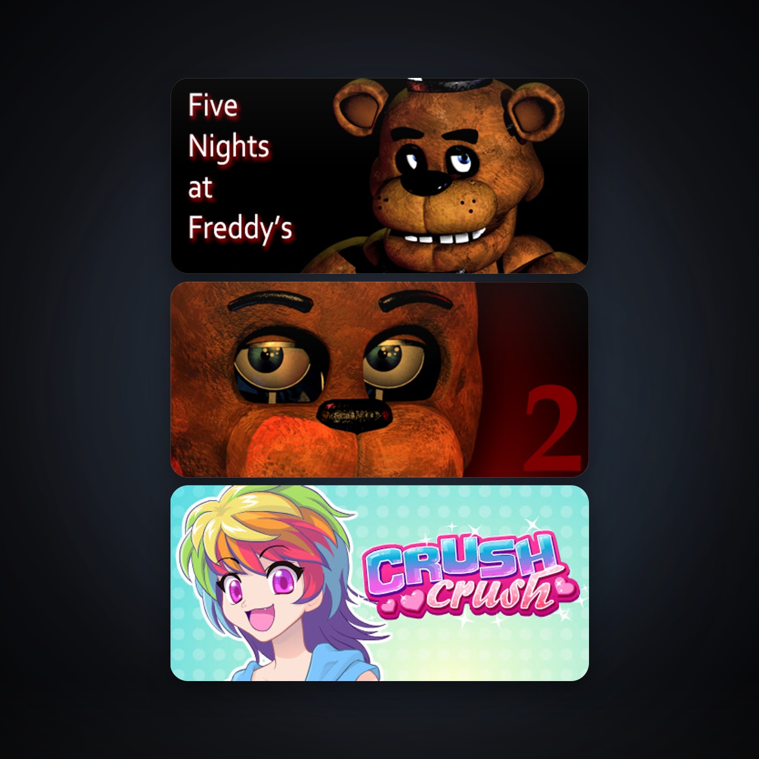 Five Nights at Freddy's + Five Nights at Freddy's 2, 5 games, clean — HabibiAccounts