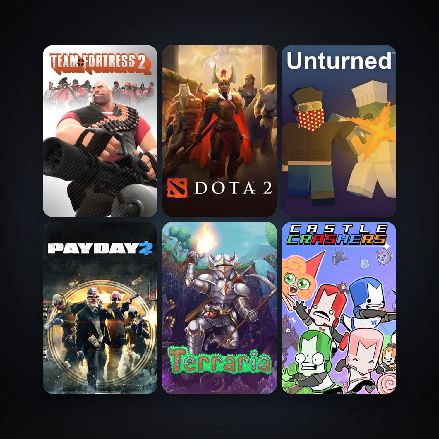 Team Fortress 2 + Dota 2, 18 games, clean — HabibiAccounts