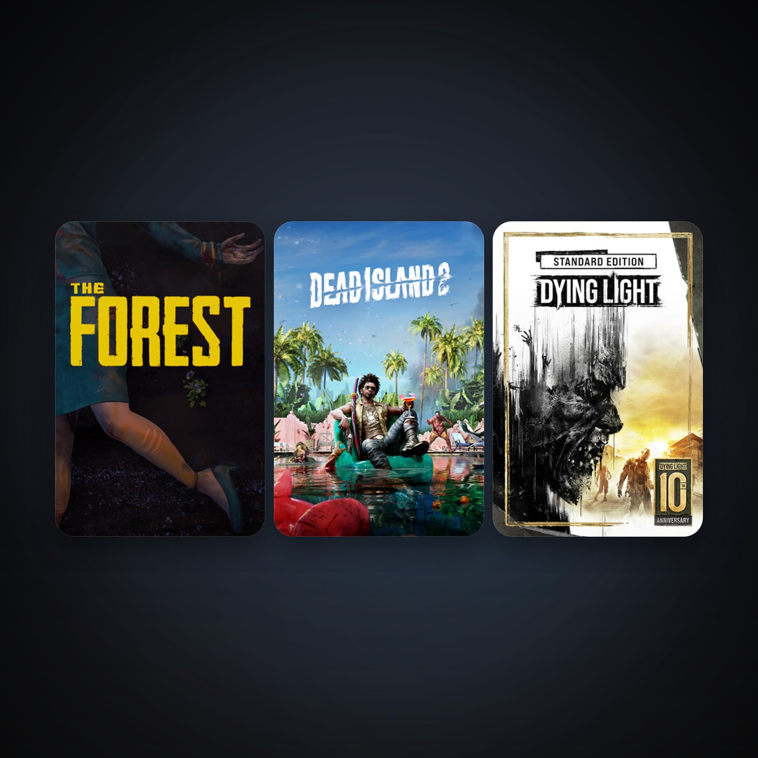 Dying Light + The Forest, 5 games, clean — HabibiAccounts