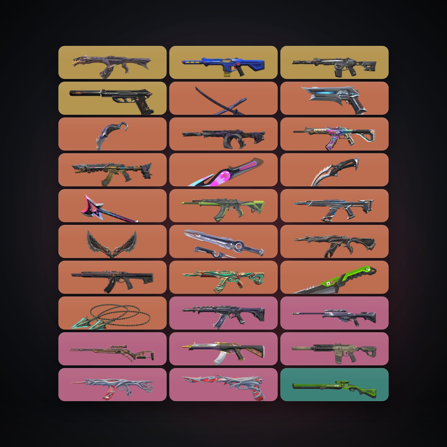 NA Silver 2 locker — 9 knives, 117 skins, lvl 173 — HabibiAccounts