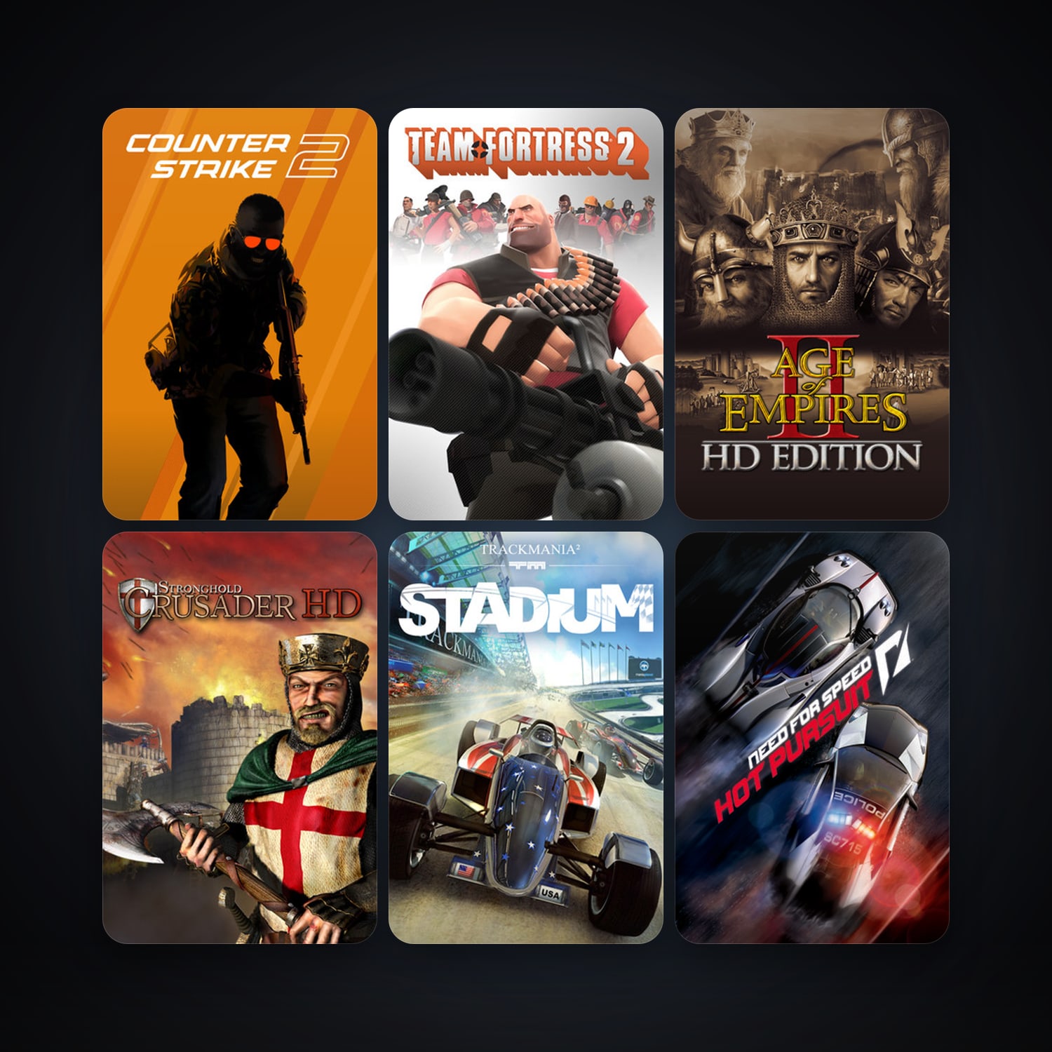 Team Fortress 2 + Left 4 Dead 2, 16 games, clean — HabibiAccounts