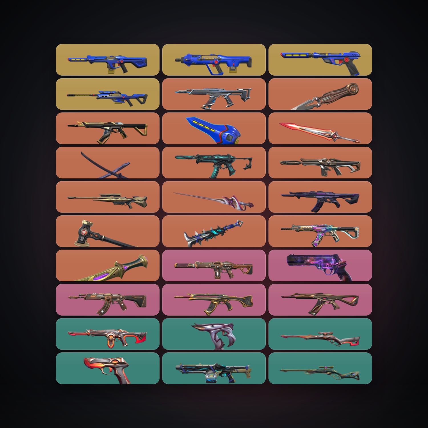 NA Gold 1 locker — 8 knives, 111 skins, lvl 163 — HabibiAccounts
