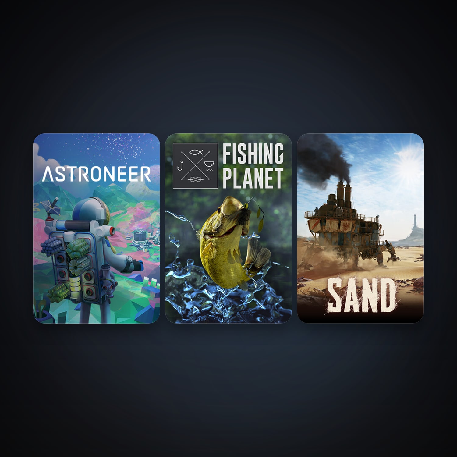 ASTRONEER + Fishing Planet, 6 games, clean — HabibiAccounts