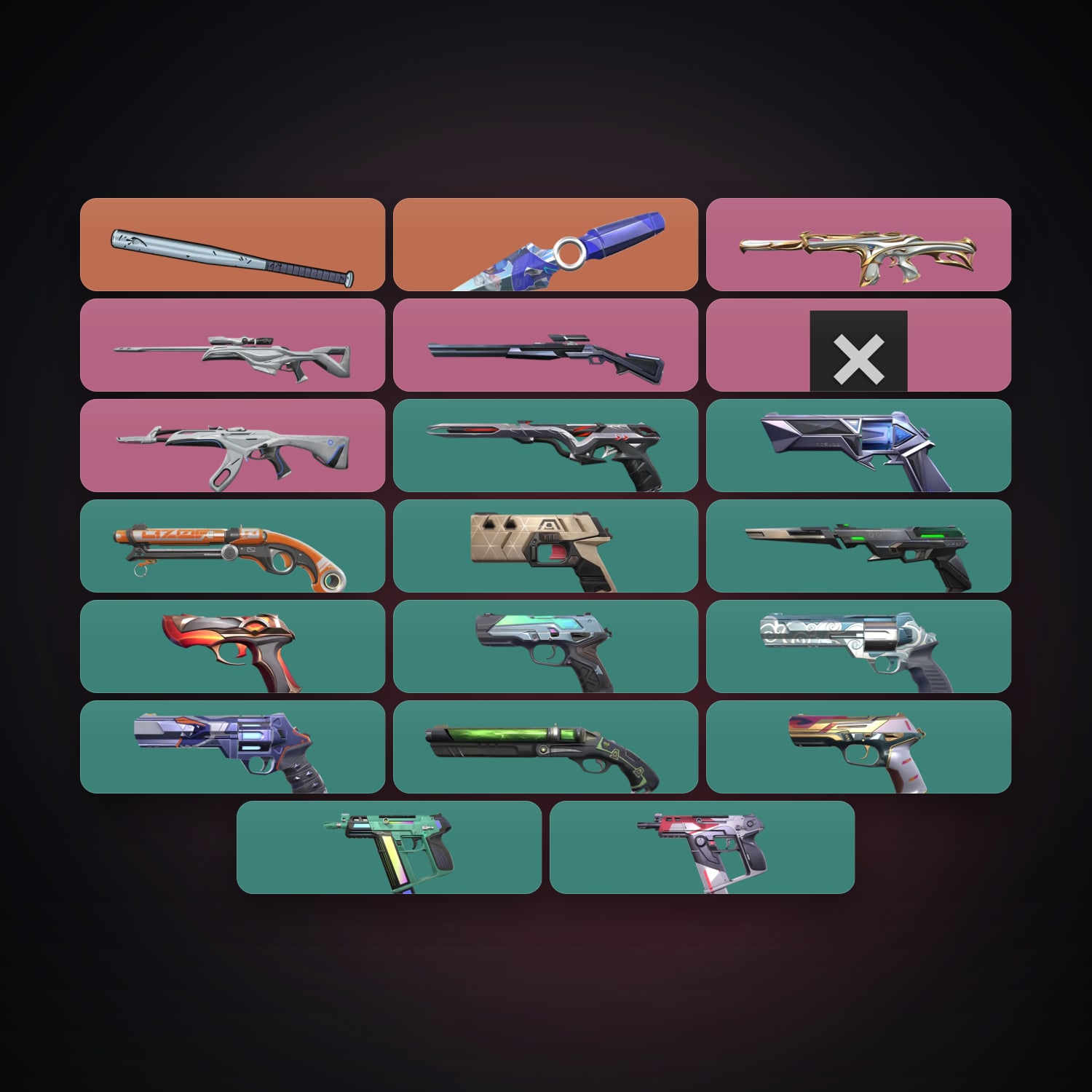 AP Ascendant 1 locker — 2 knives, 21 skins, lvl 213 — HabibiAccounts