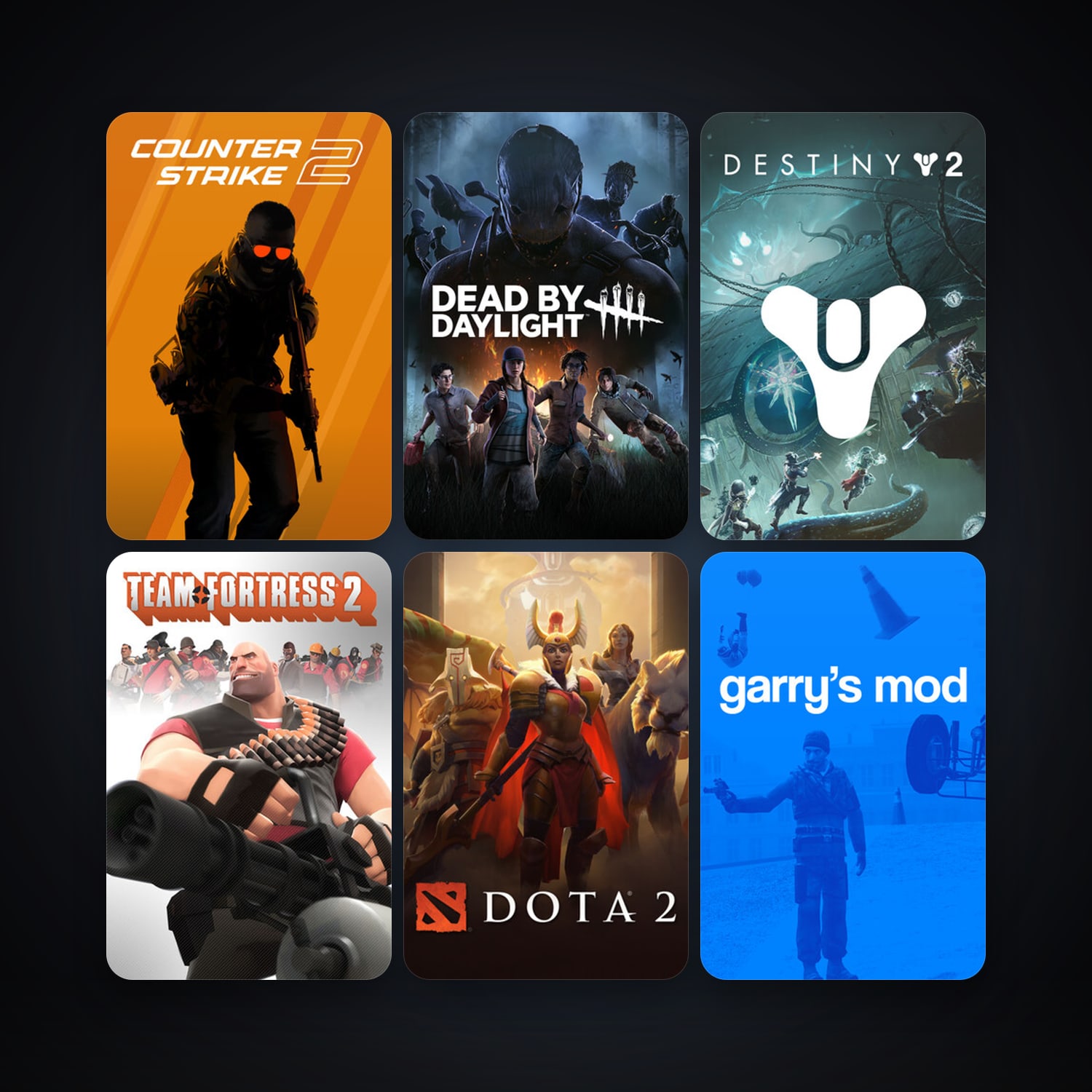 Team Fortress 2 + Dota 2, 227 games, Steam 32, clean — HabibiAccounts