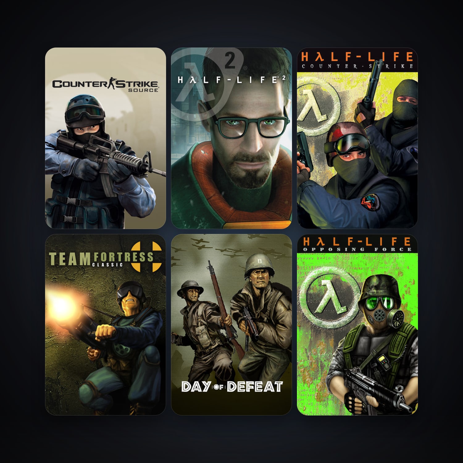 Counter-Strike + Team Fortress Classic, 13 games, clean — HabibiAccounts