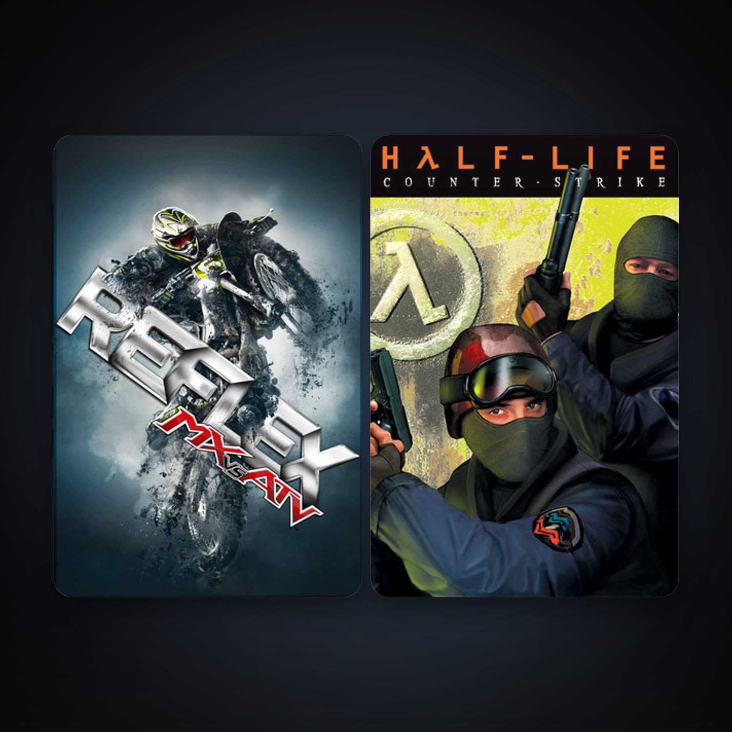 Counter-Strike + MX vs. ATV Reflex, 4 games, clean — HabibiAccounts