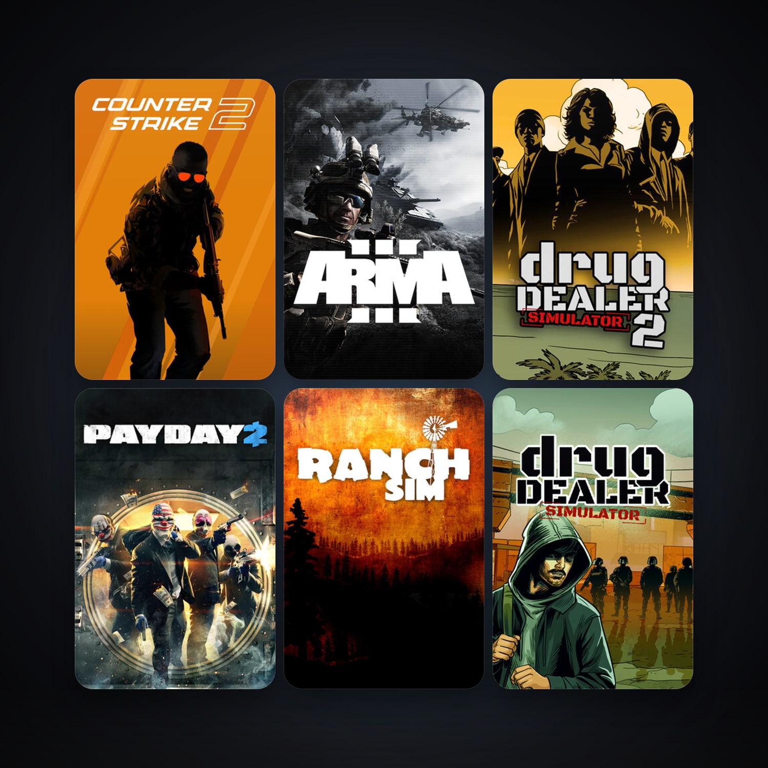 Left 4 Dead 2 + CS2 Prime, 38 games, Steam 10, clean — HabibiAccounts