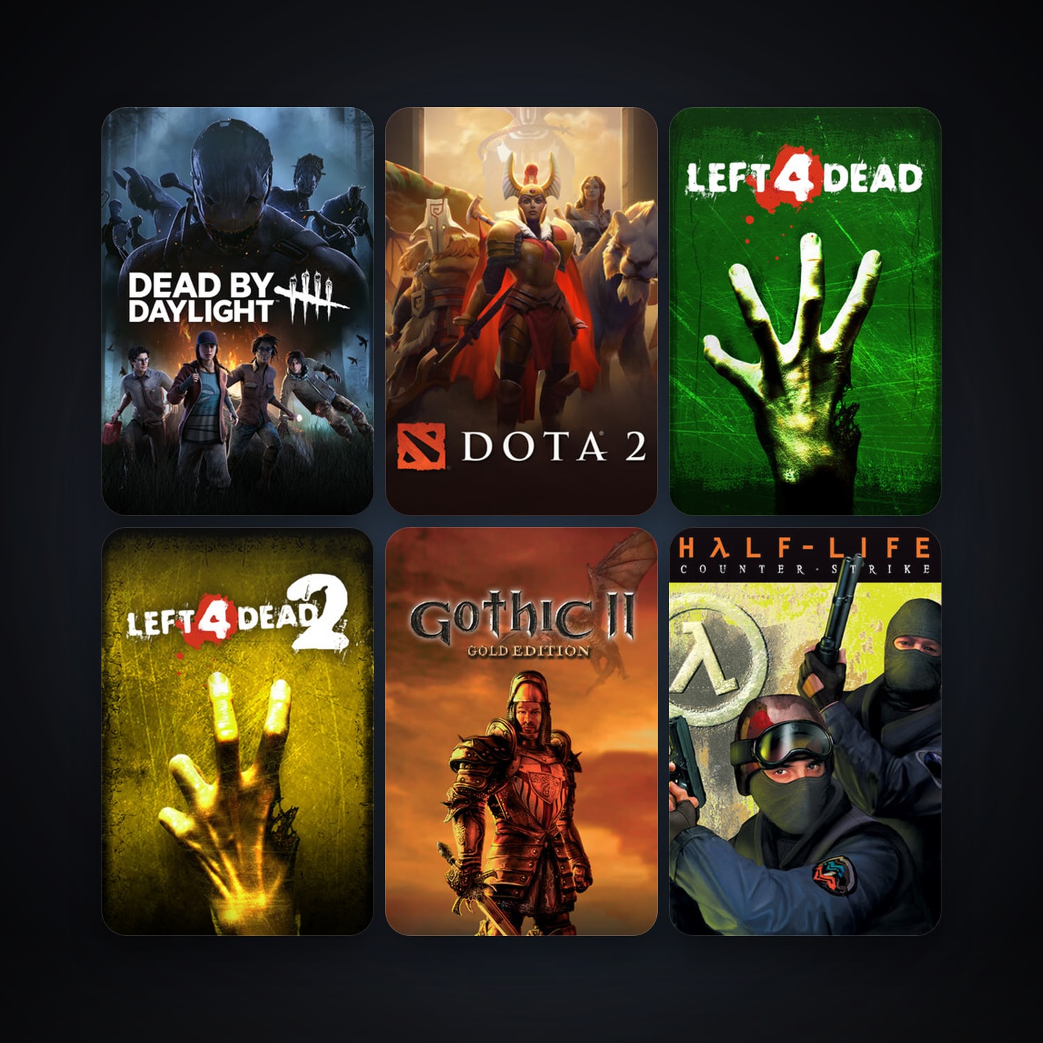 Counter-Strike + Left 4 Dead, 152 games, Steam 52, clean — HabibiAccounts