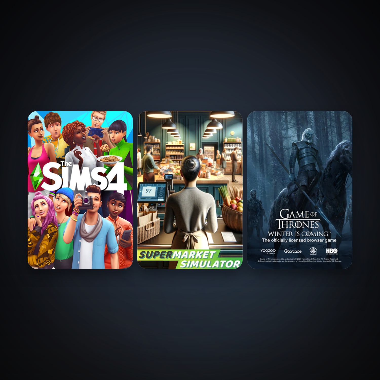 Game of Thrones Winter is Coming + The Sims 4, 3 games, clean — HabibiAccounts
