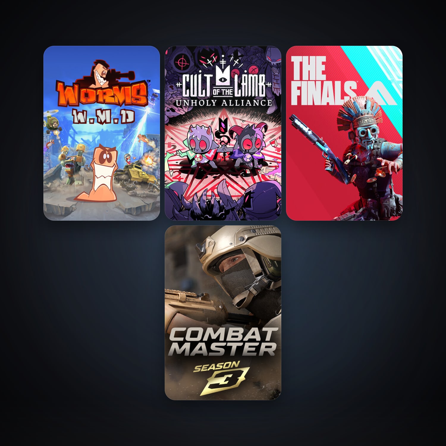 Worms W.M.D + Cult of the Lamb, 5 games, clean — HabibiAccounts