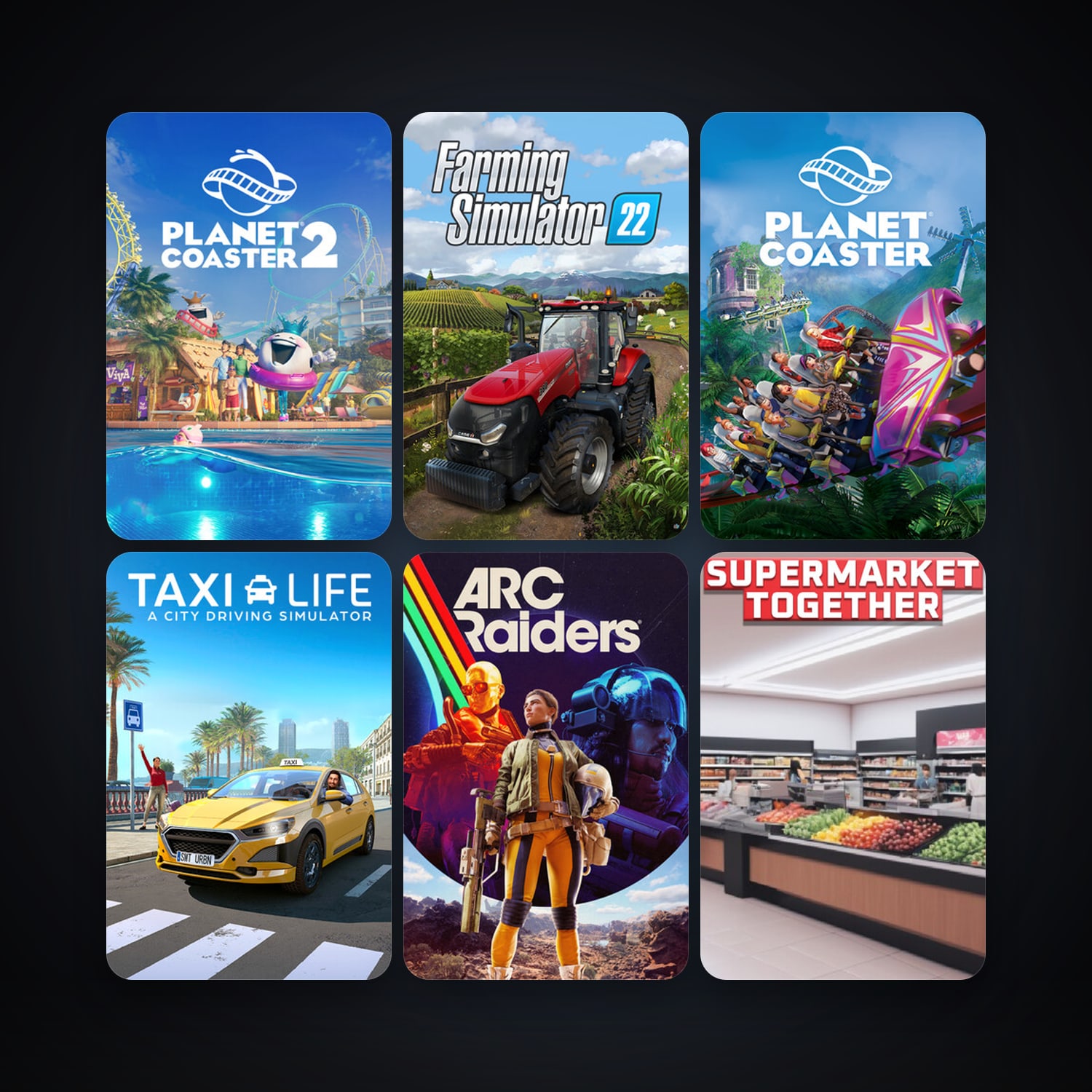 Assetto Corsa + Planet Coaster, 23 games, clean — HabibiAccounts