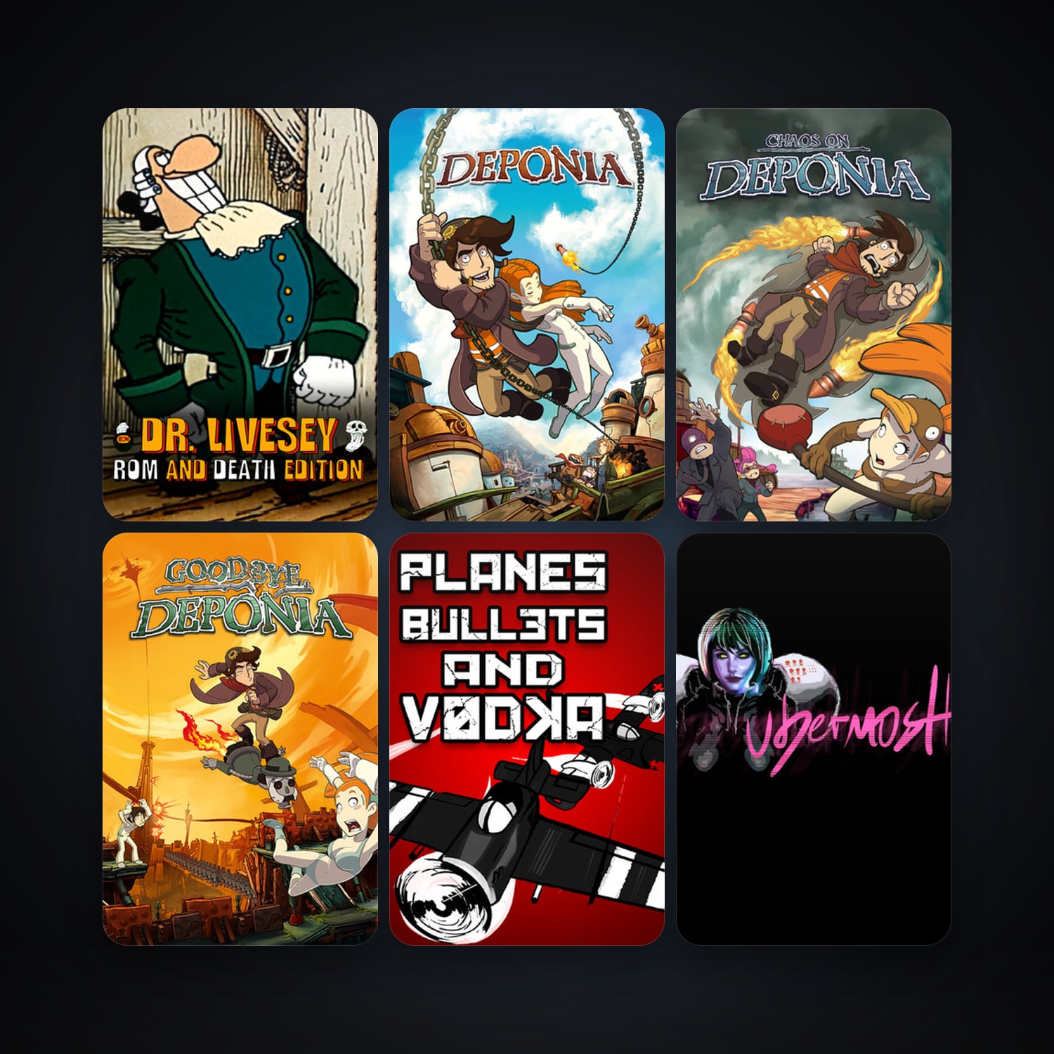 Deponia + Chaos on Deponia, 139 games, clean — HabibiAccounts
