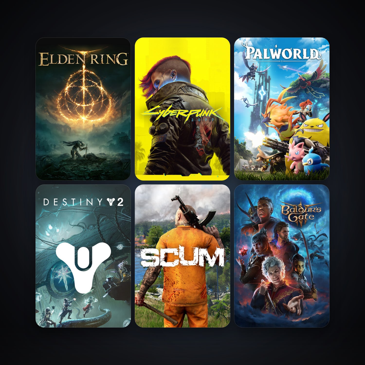 SCUM + Destiny 2, 80 games, Steam 10, clean — HabibiAccounts