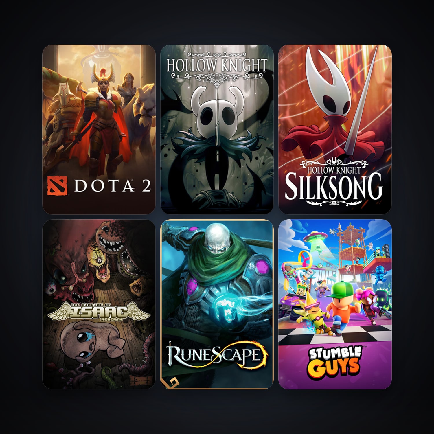 Dota 2 + The Binding of Isaac: Rebirth, 10 games, clean — HabibiAccounts