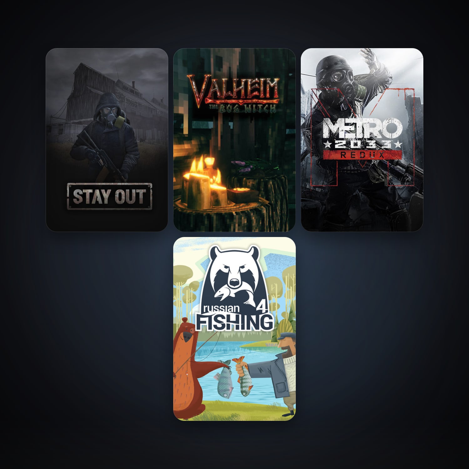 Metro 2033 Redux + Russian Fishing 4, 5 games, clean — HabibiAccounts