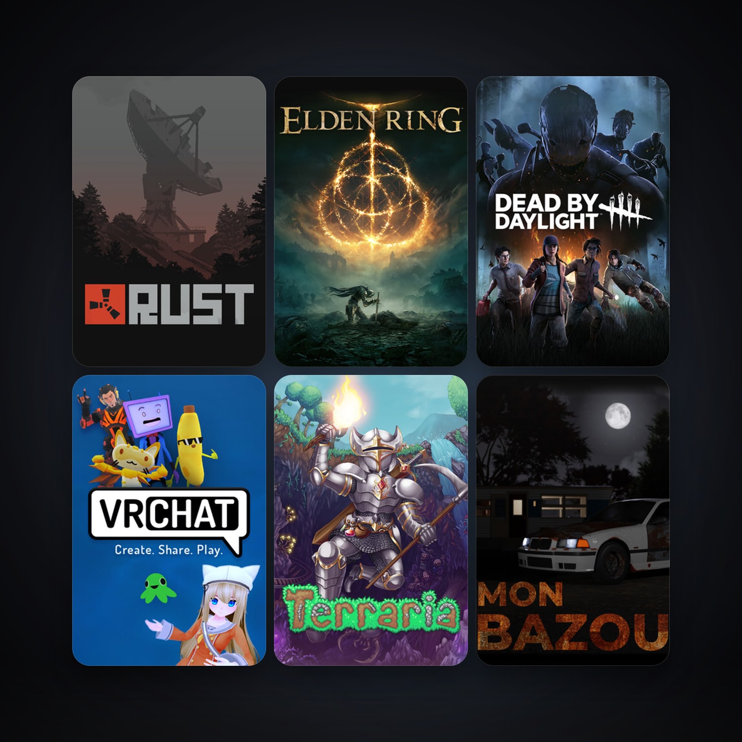 Terraria + Rust, 102 games, clean — HabibiAccounts