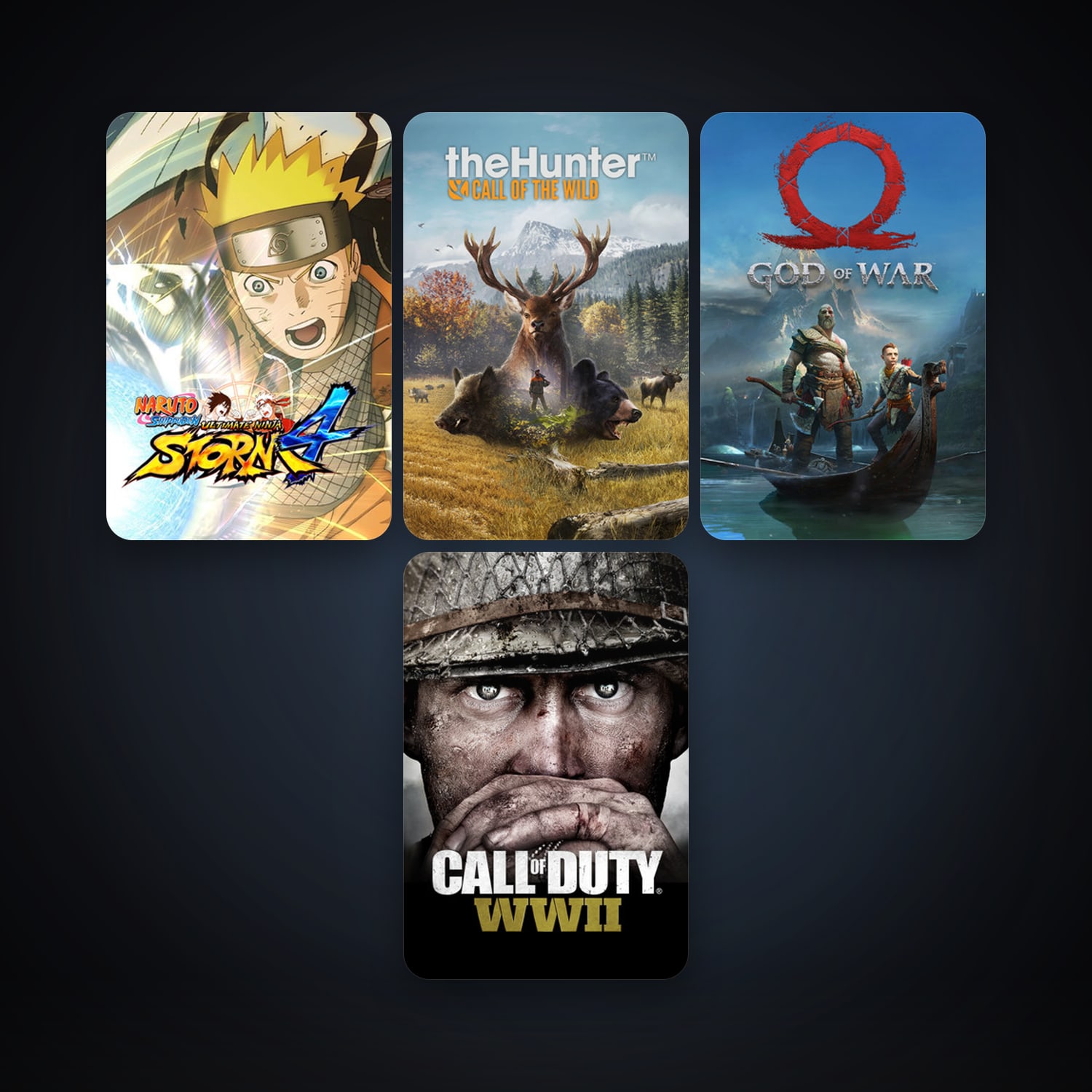NARUTO SHIPPUDEN: Ultimate Ninja STORM 4 + Call of Duty: WWII, 6 games, clean — HabibiAccounts