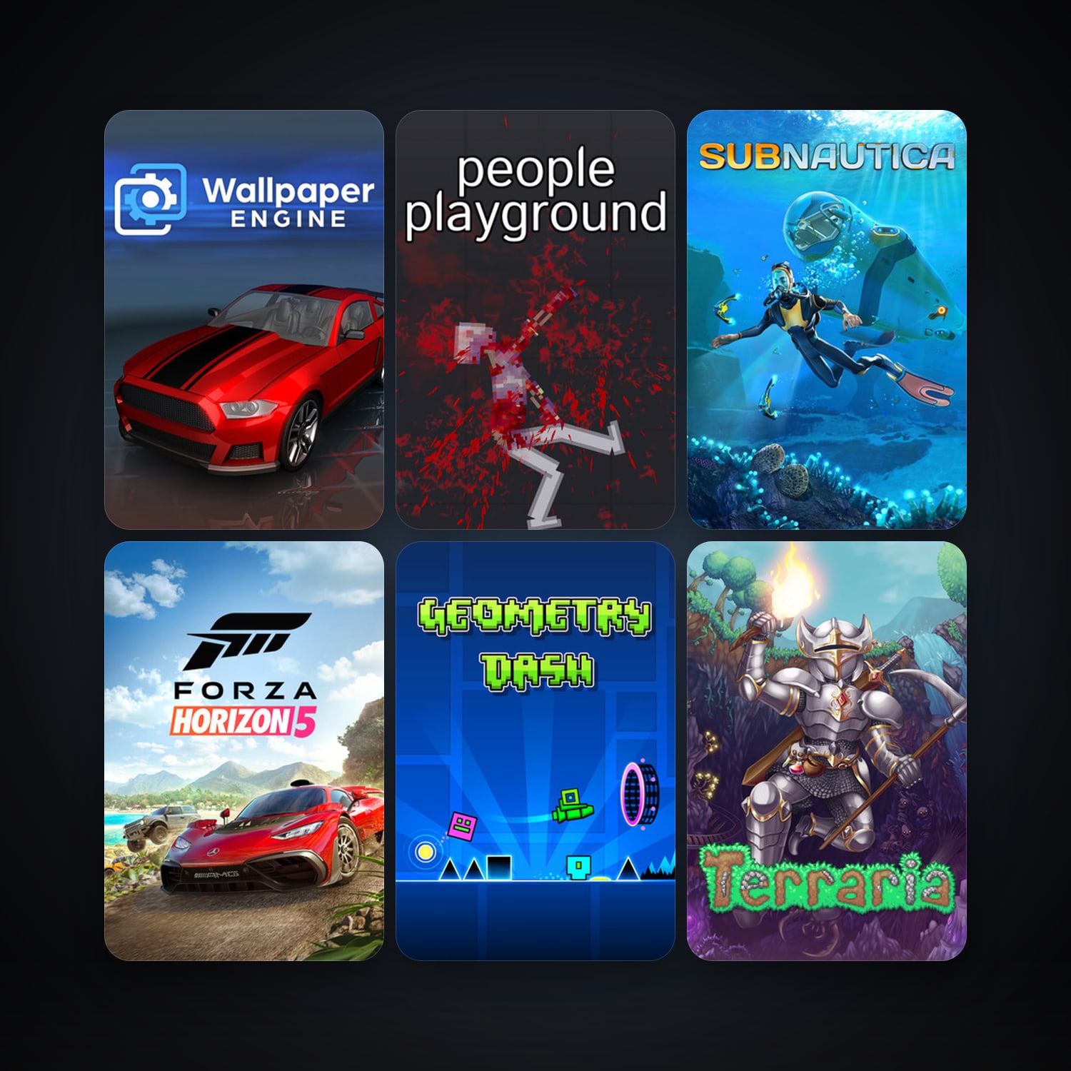 Terraria + Subnautica, 75 games, Steam 13, clean — HabibiAccounts