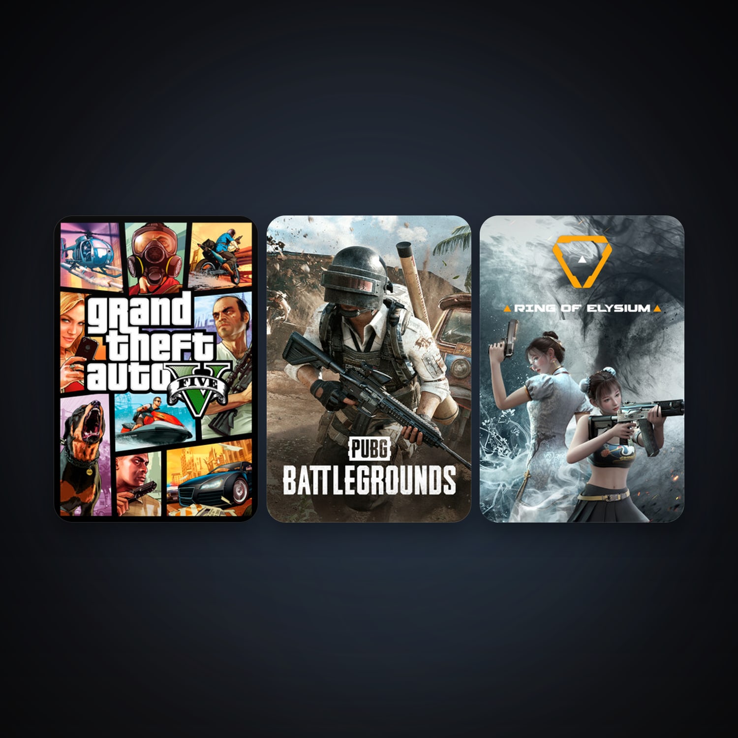 GTA V + PUBG: BATTLEGROUNDS, 4 games, clean — HabibiAccounts