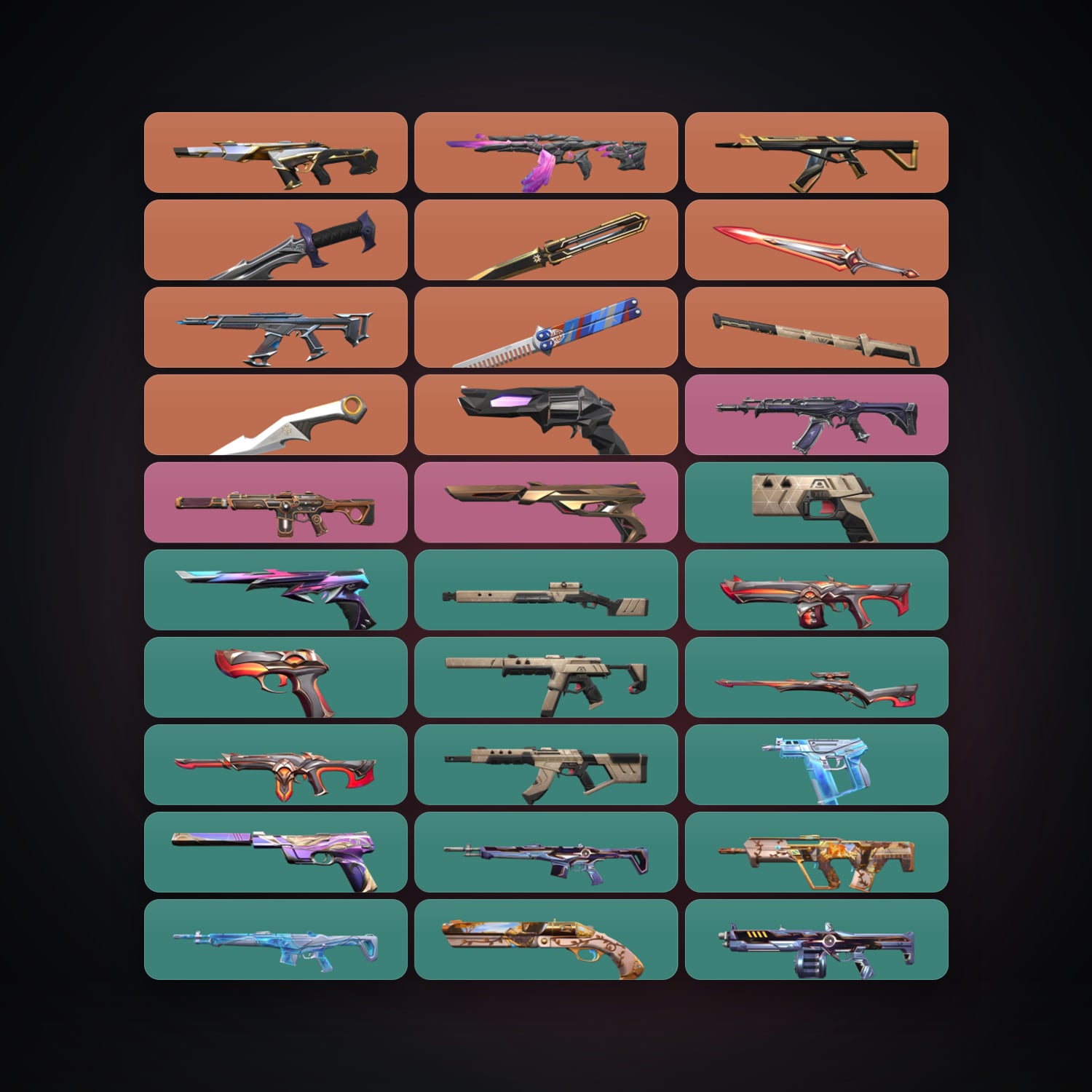 BR Gold 1 locker — 6 knives, 39 skins, lvl 77 — HabibiAccounts
