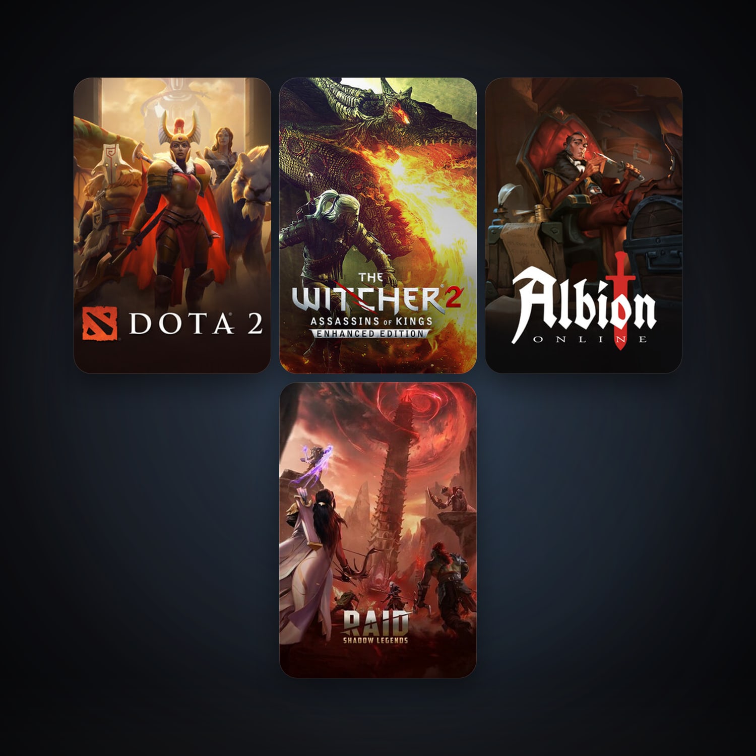 Dota 2 + The Witcher 2: Assassins of Kings Enhanced Edition, 9 games, clean — HabibiAccounts