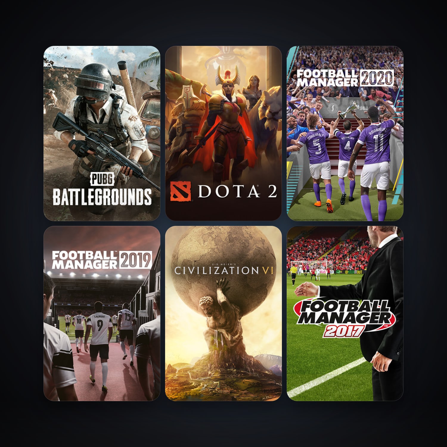 Dota 2 + Sid Meier's Civilization VI, 25 games, clean — HabibiAccounts