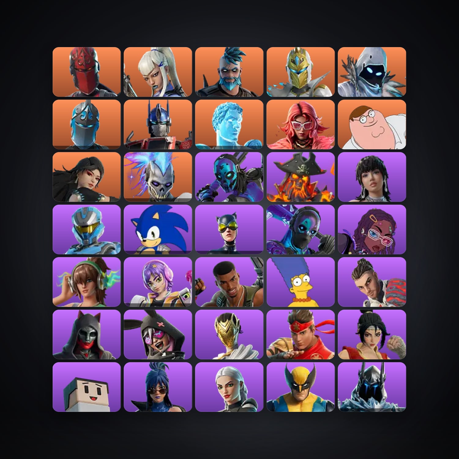 Fortnite account with Red Knight & Mizuki — 259 skins — 200 V-Bucks — lvl 2446 — HabibiAccounts