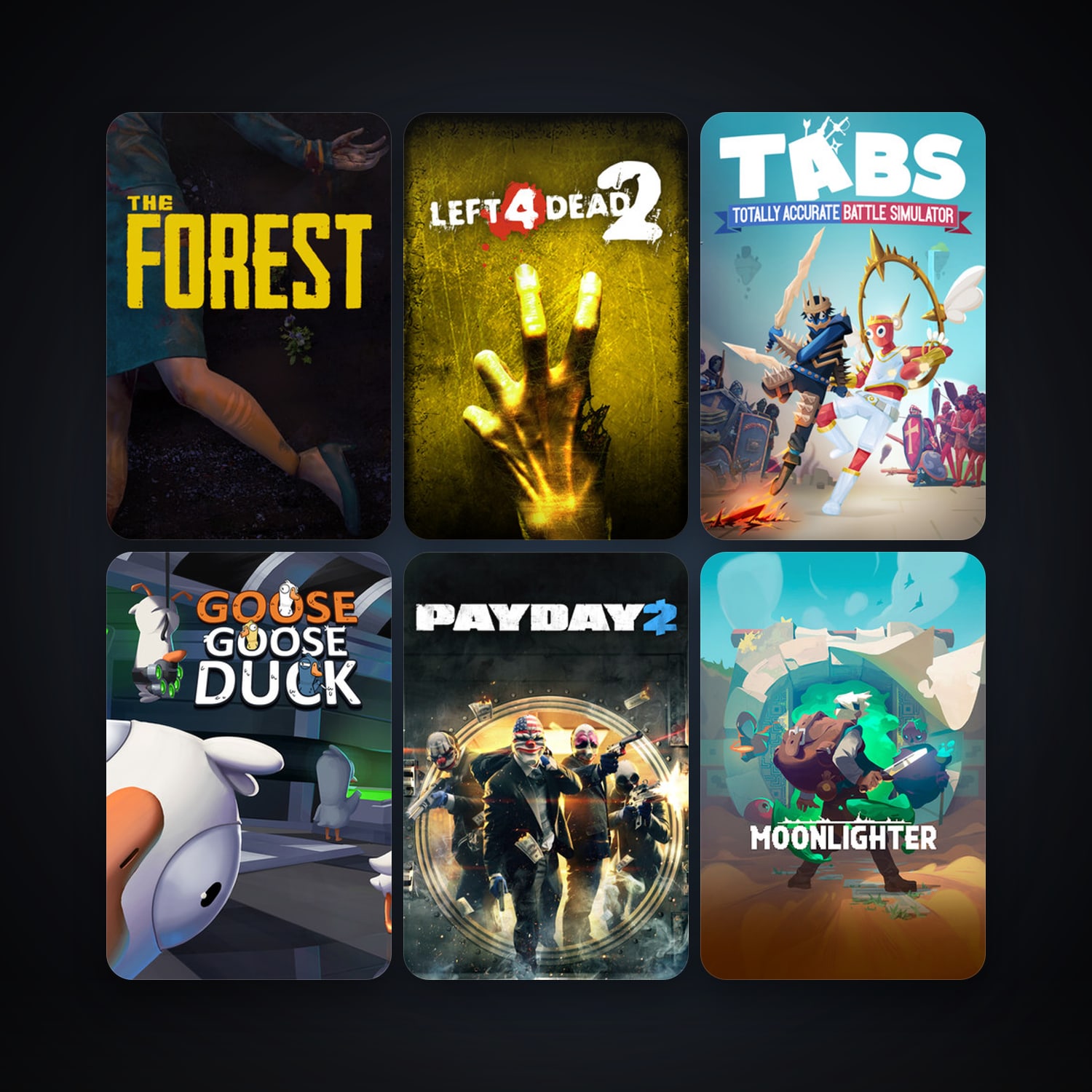 Left 4 Dead 2 + PAYDAY 2, 15 games, clean — HabibiAccounts