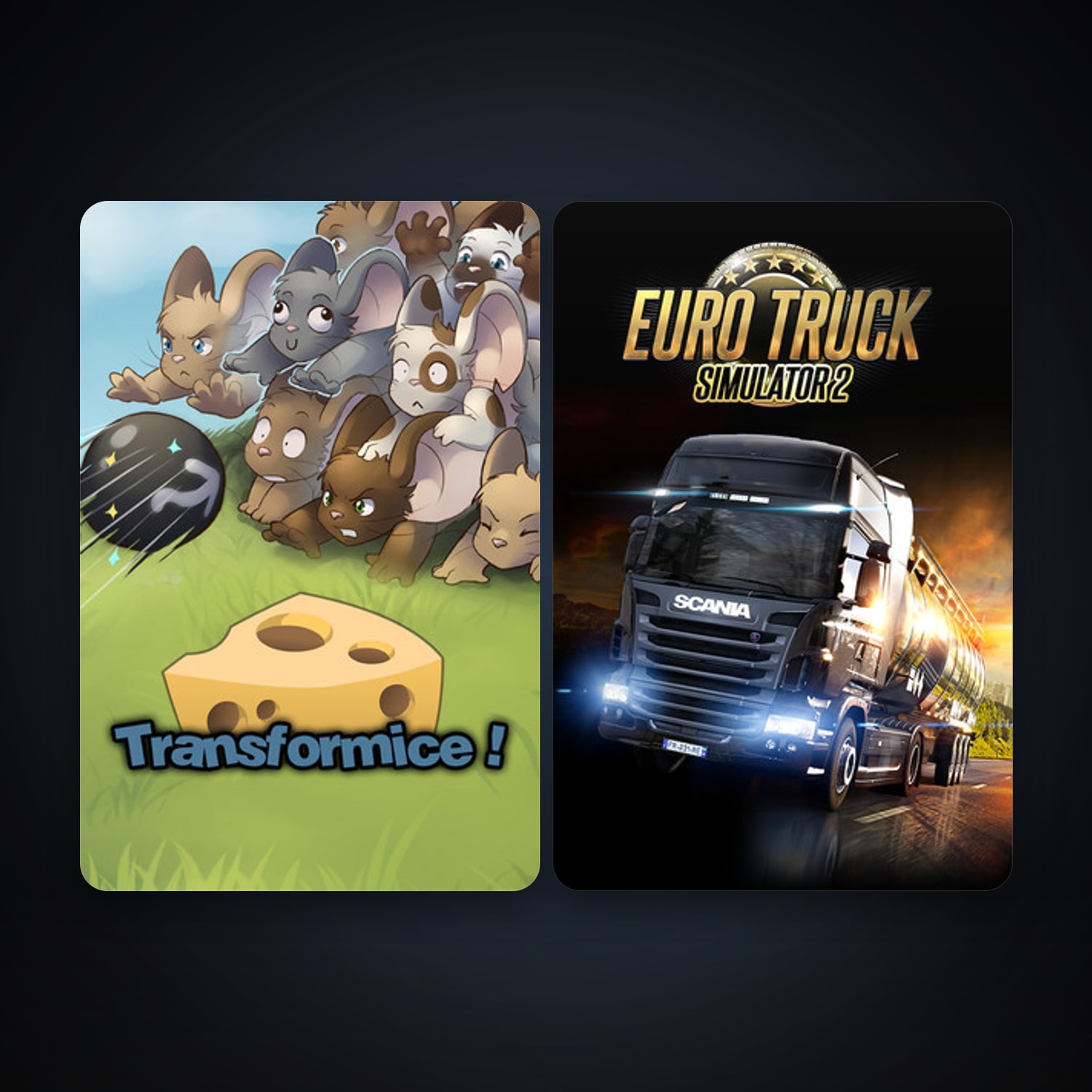 Euro Truck Simulator 2 + Transformice, 4 games, clean — HabibiAccounts