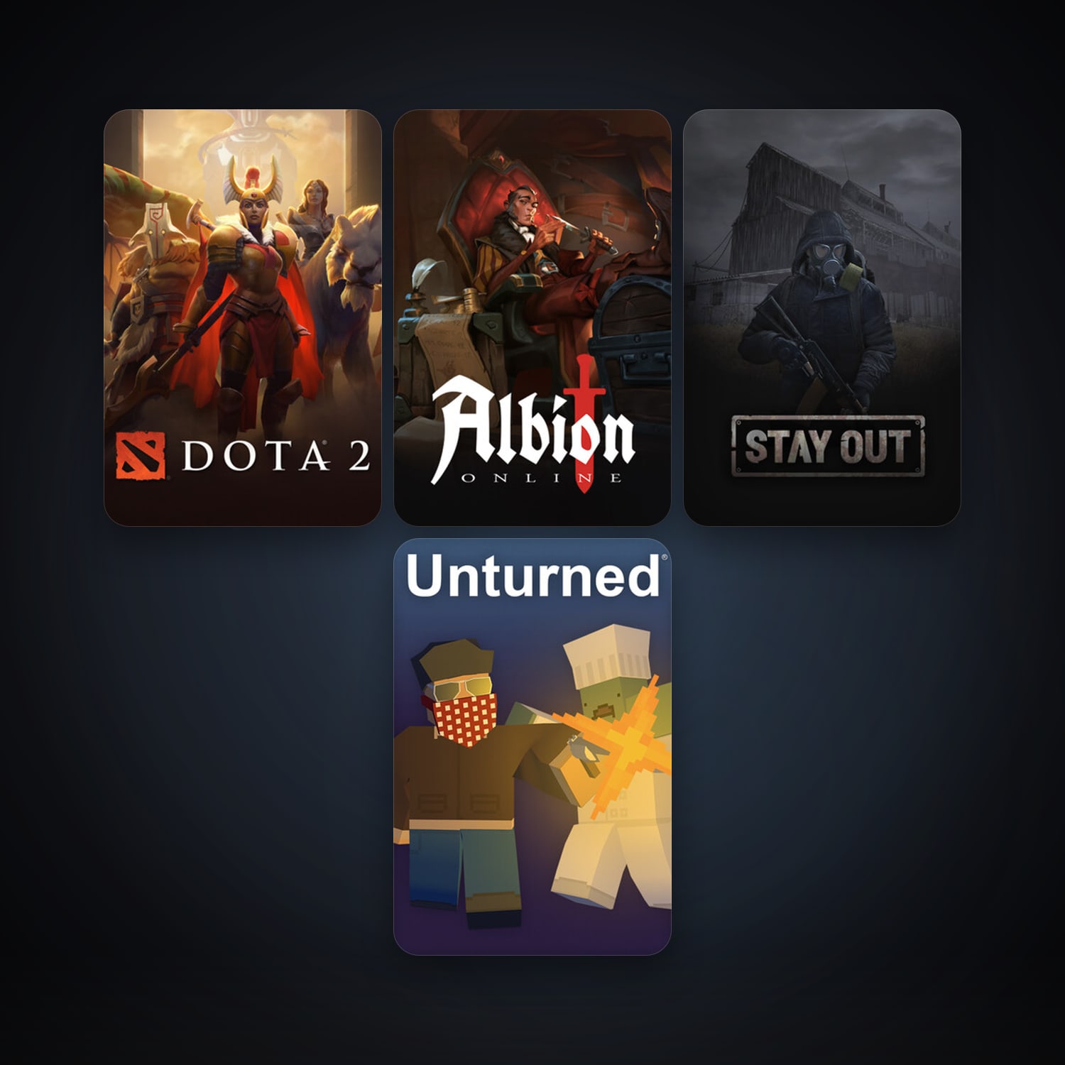Dota 2 + Unturned, 6 games, clean — HabibiAccounts