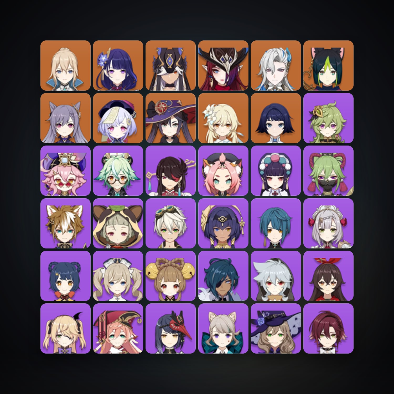 Genshin Impact | AR 53 | 50 Chars | 9× 5★ — Genshin / miHoYo Account — HabibiAccounts