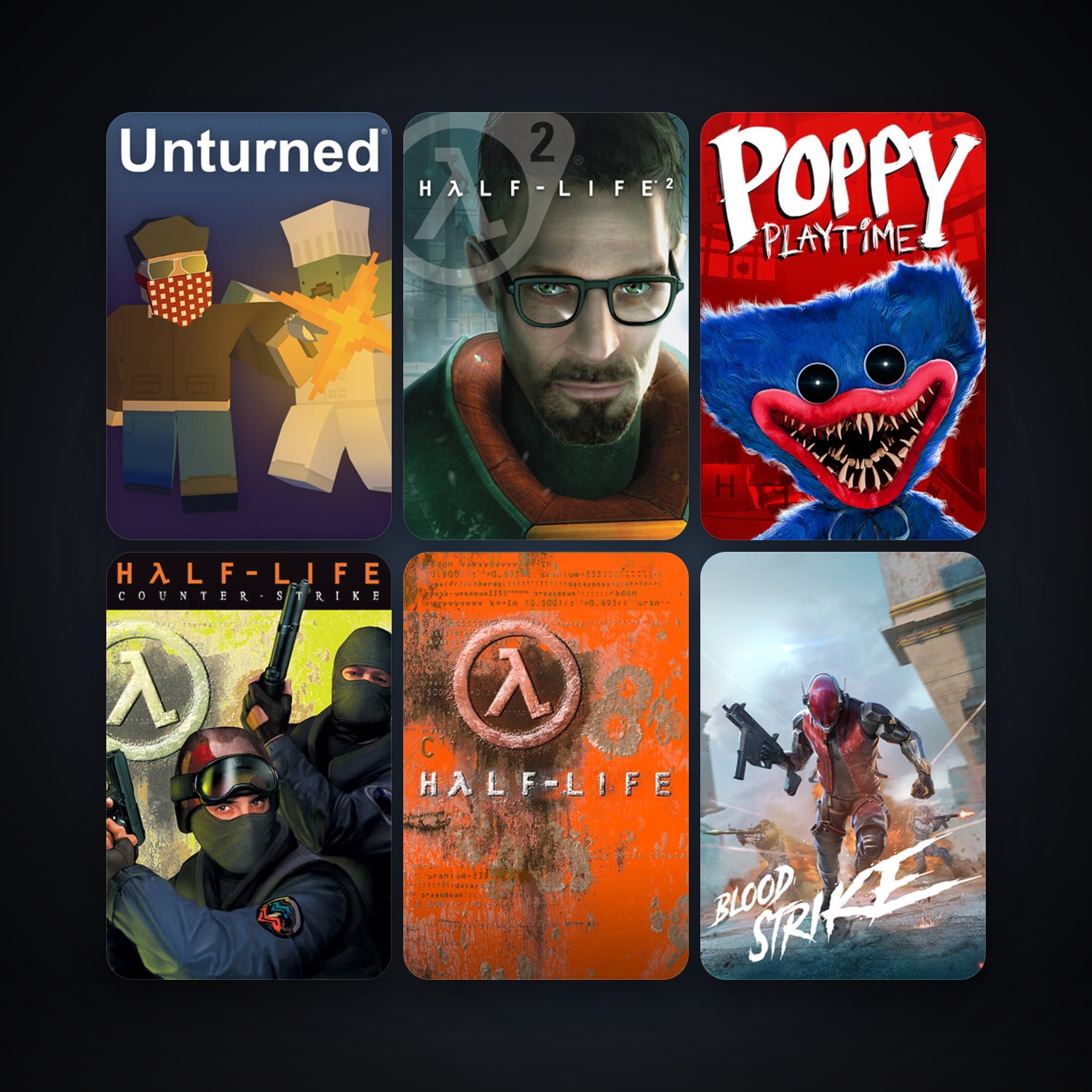 Counter-Strike + Half-Life, 53 games, clean — HabibiAccounts