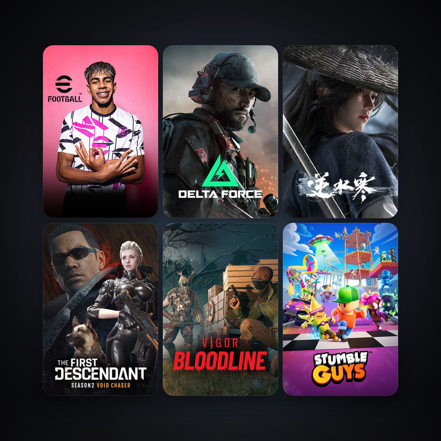 eFootball 2024 + Stumble Guys, 8 games, clean — HabibiAccounts