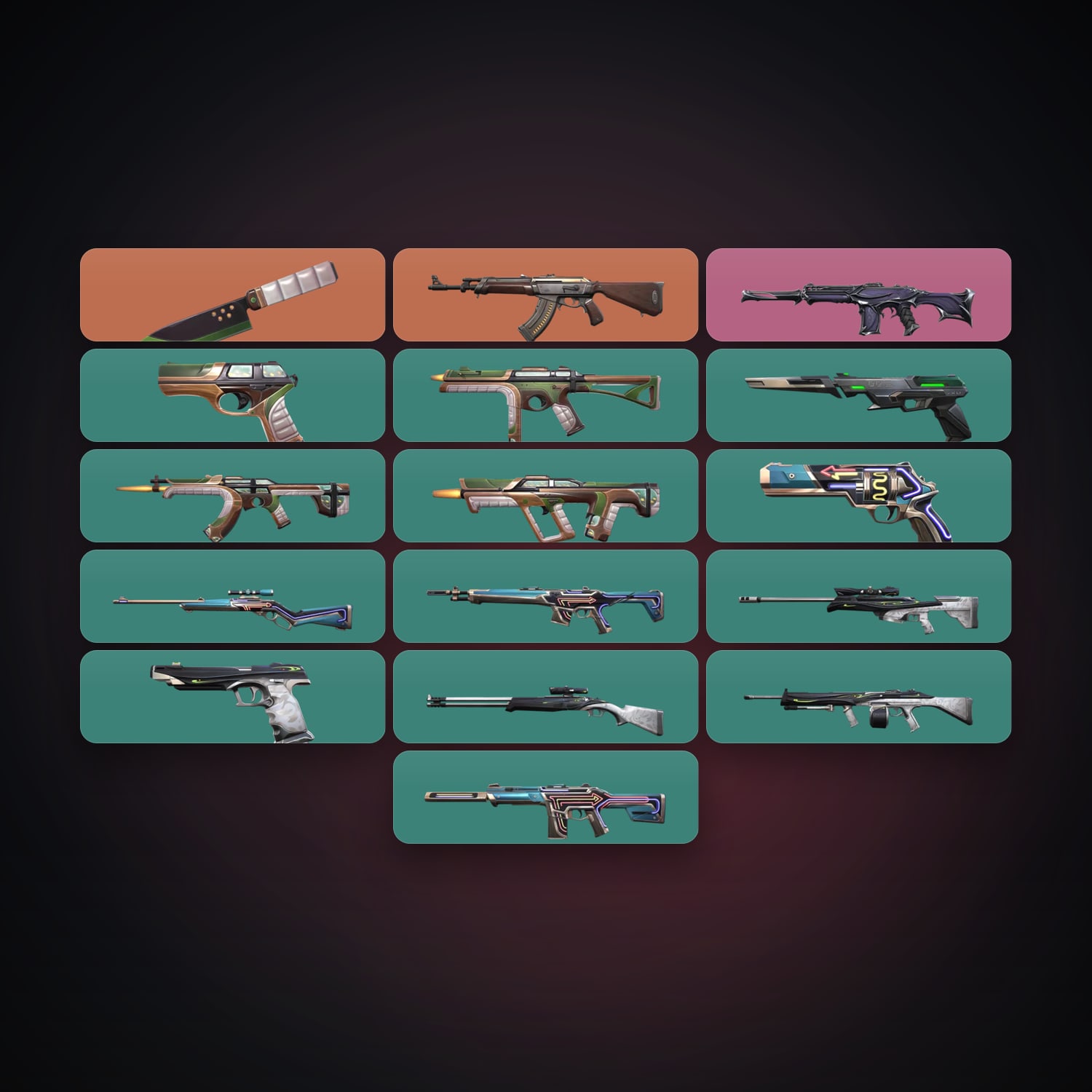 AP Immortal 3 locker — 1 knives, 16 skins, lvl 45 — HabibiAccounts