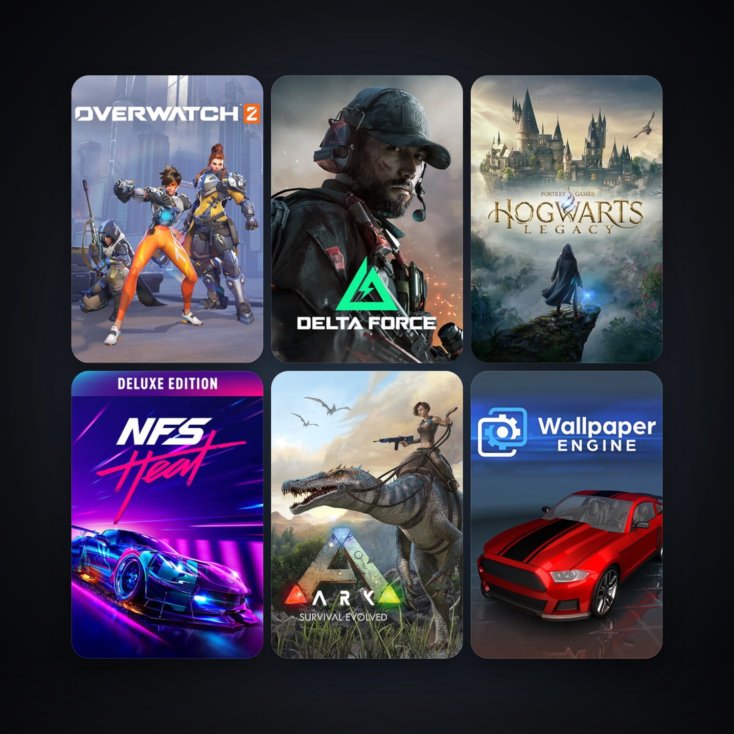 ARK: Survival Evolved + Wallpaper Engine, 50 games, clean — HabibiAccounts