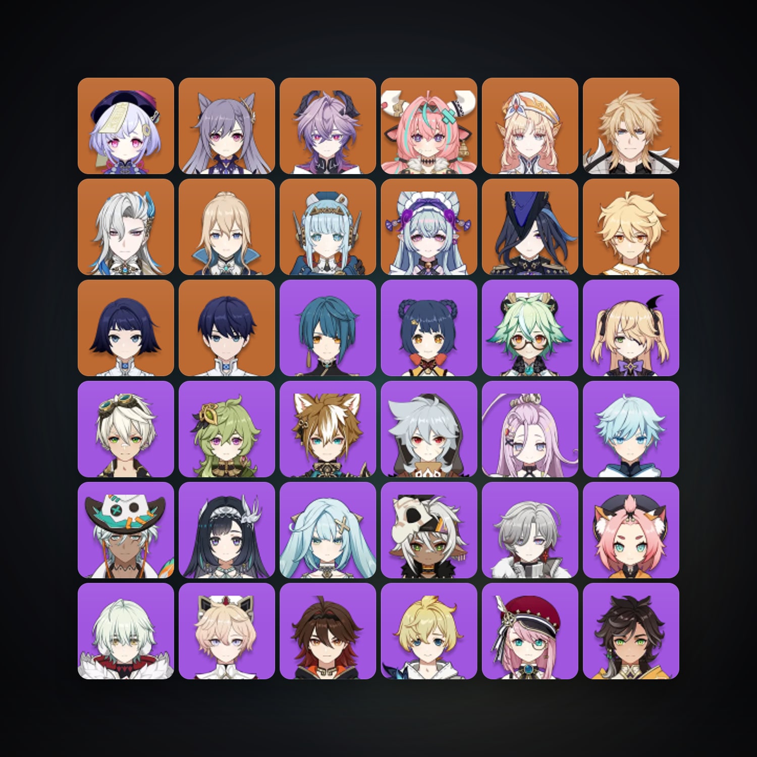 Genshin Impact | AR 57 | 52 Chars | 11× 5★ — Genshin / miHoYo Account · 261569917 — HabibiAccounts