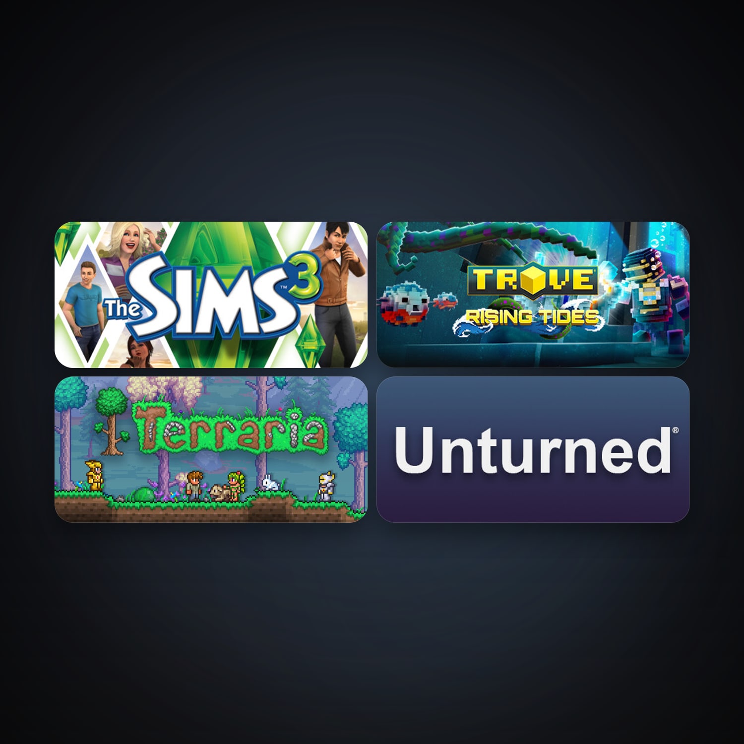 The Sims 3 + Terraria, 7 games, clean — HabibiAccounts
