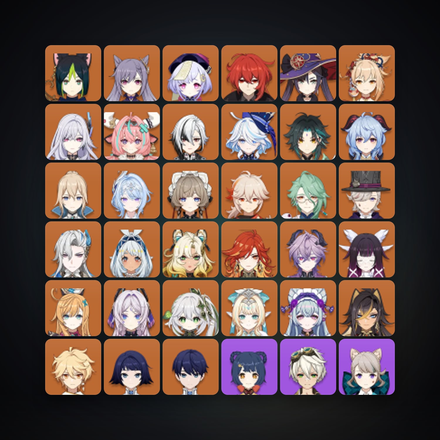 Genshin Impact | AR 60 | 84 Chars | 30× 5★ — Genshin / miHoYo Account — HabibiAccounts