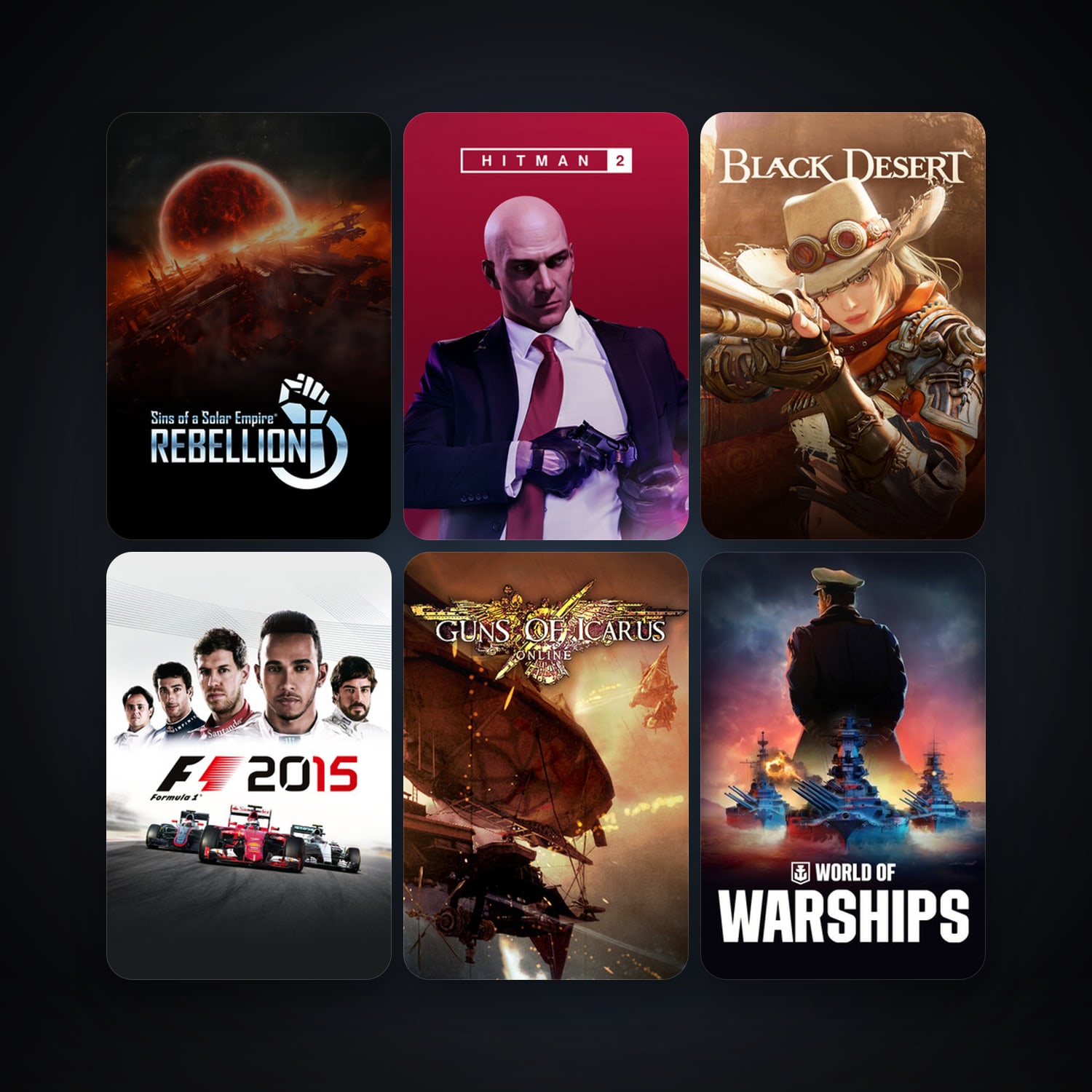 Sins of a Solar Empire: Rebellion + Guns of Icarus Online, 172 games, Steam 21, clean — HabibiAccounts