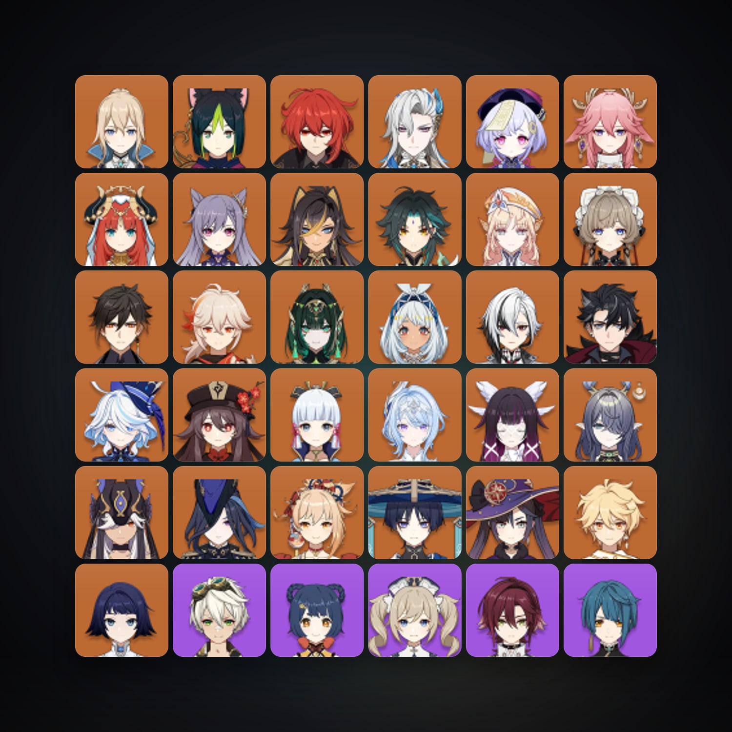 جينشن إمباكت | AR 60 | 80 شخصية | 29× 5★ — HabibiAccounts