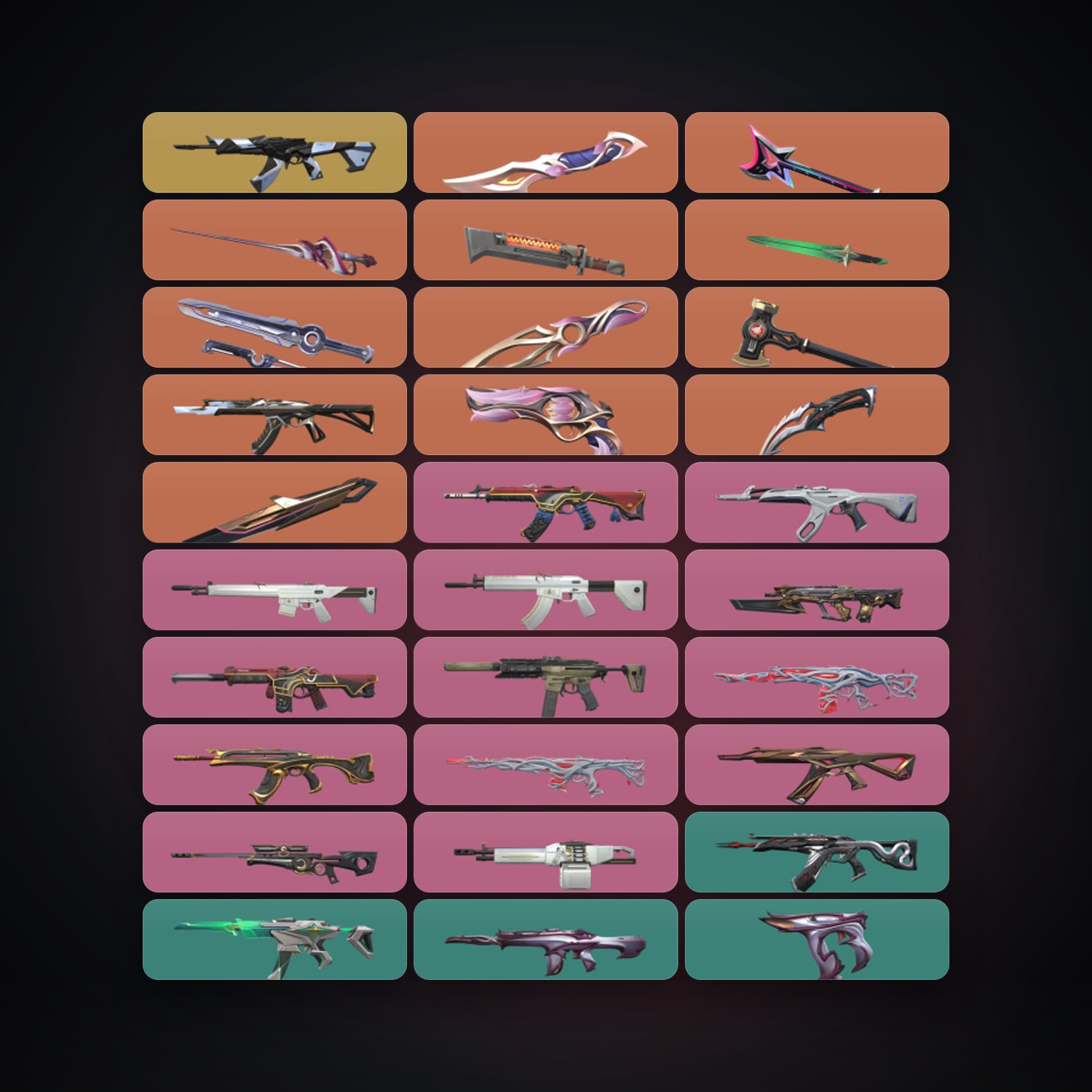 AP Silver 2 locker — 10 knives, 109 skins, lvl 174 — HabibiAccounts