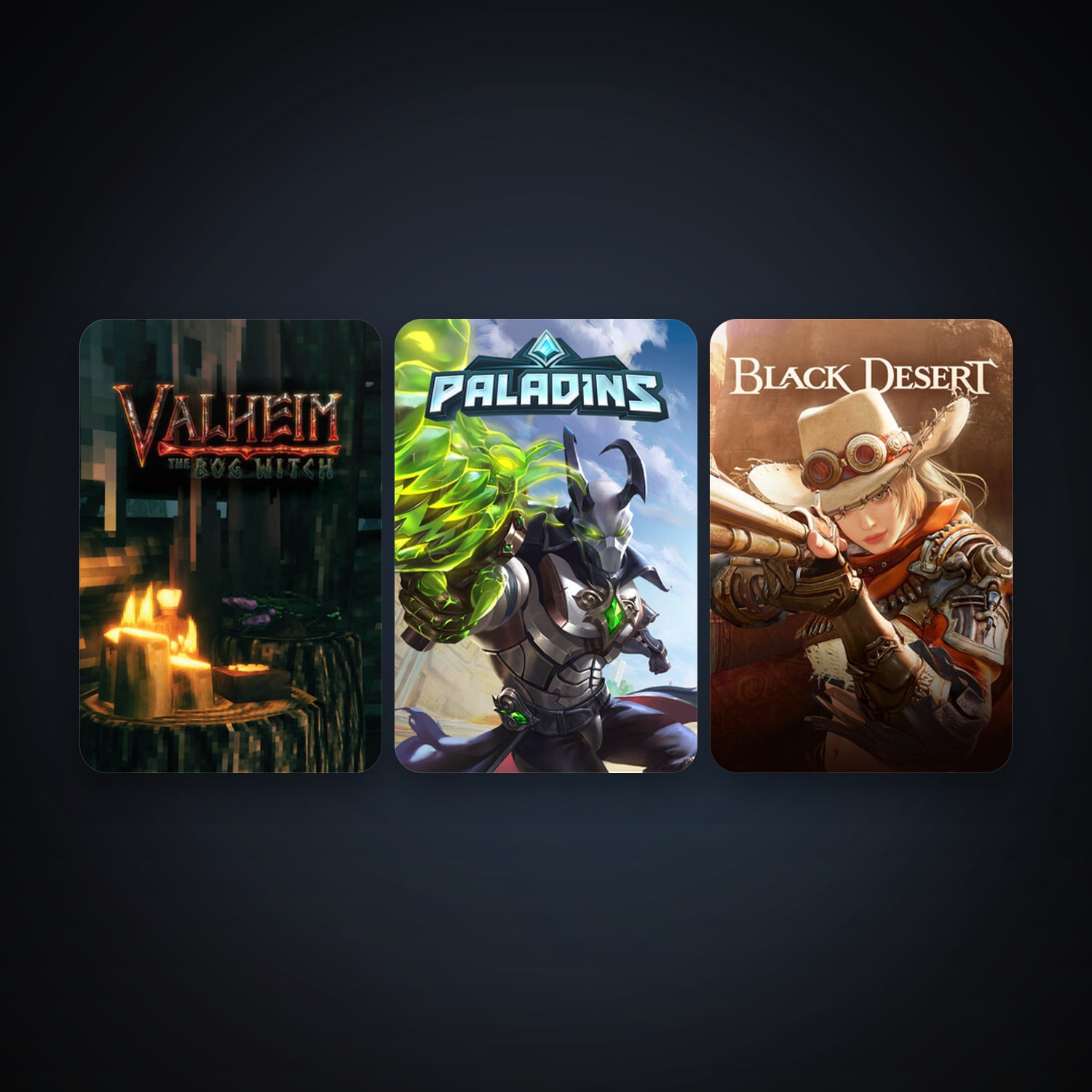 Paladins + Black Desert Online, 3 games, clean — HabibiAccounts