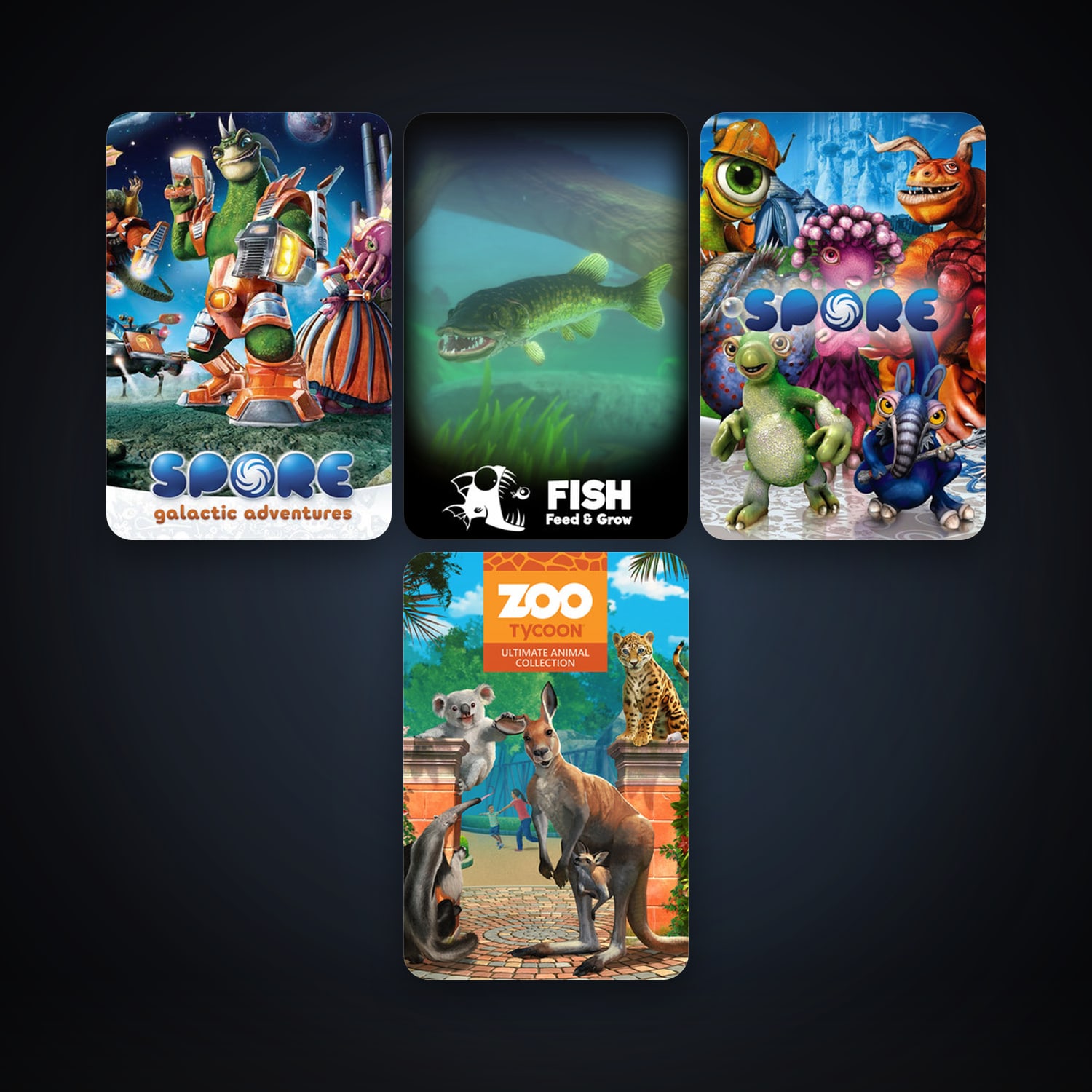 SPORE + SPORE Creepy & Cute Parts Pack, 8 games, clean — HabibiAccounts