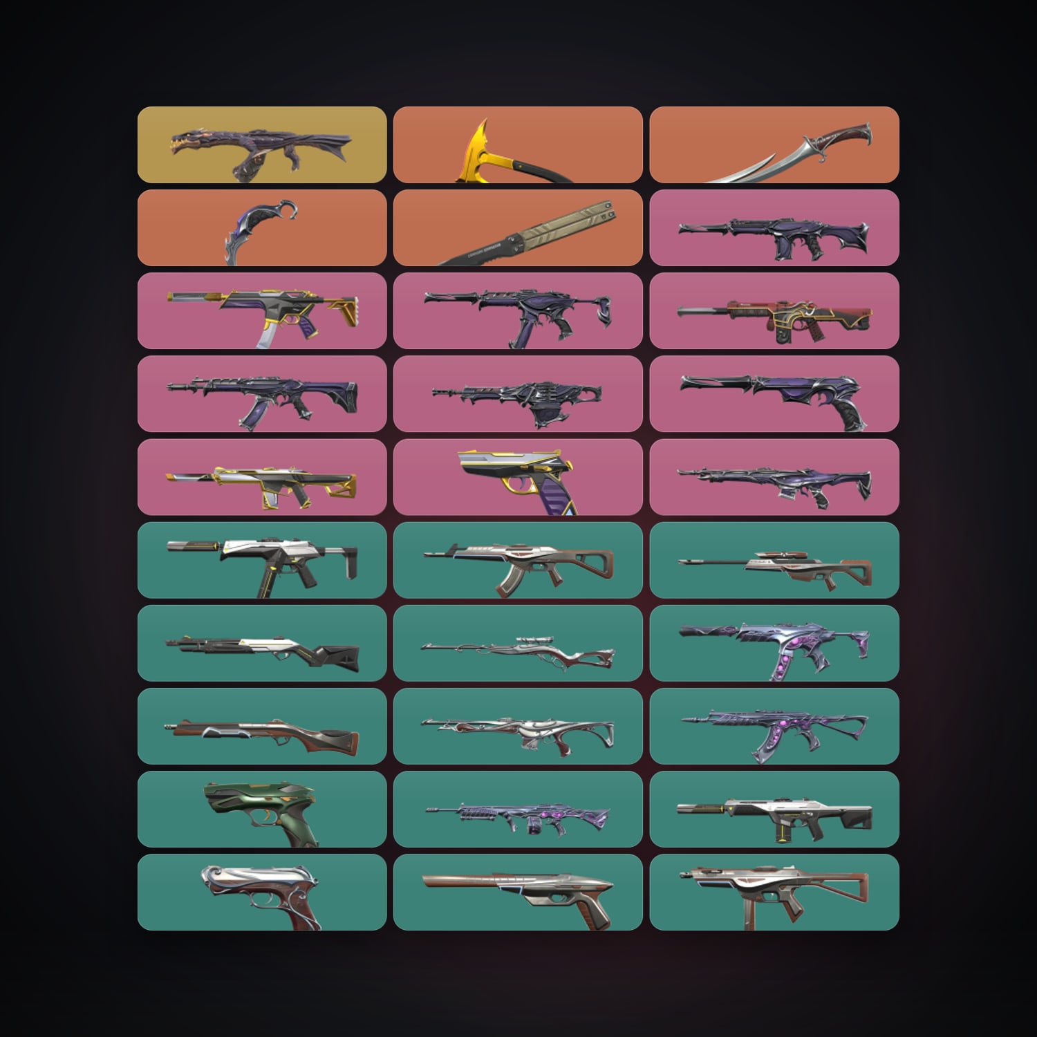 AP Gold 3 locker — 4 knives, 78 skins, lvl 169 — HabibiAccounts