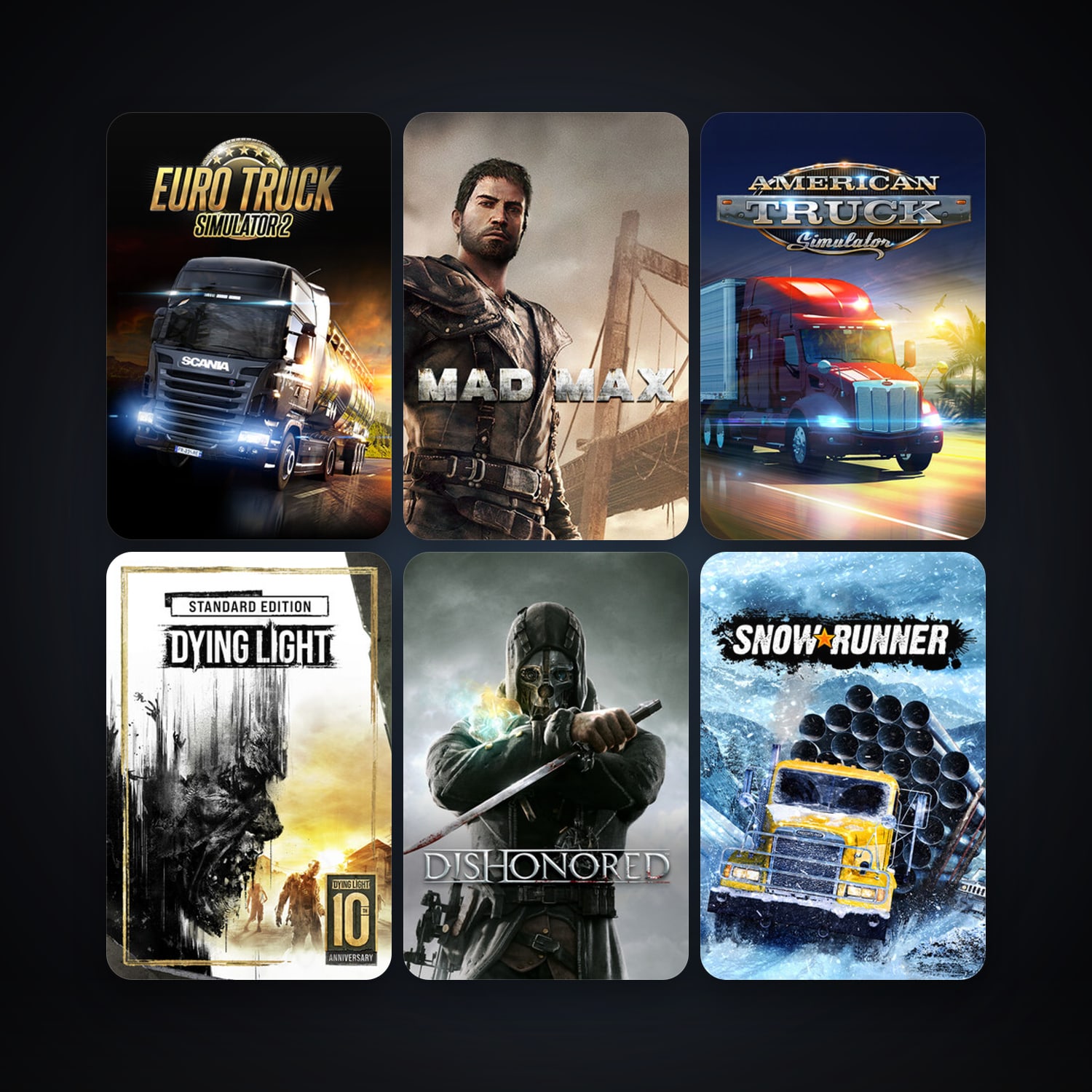 Dishonored + Just Cause 3, 27 games, clean — HabibiAccounts