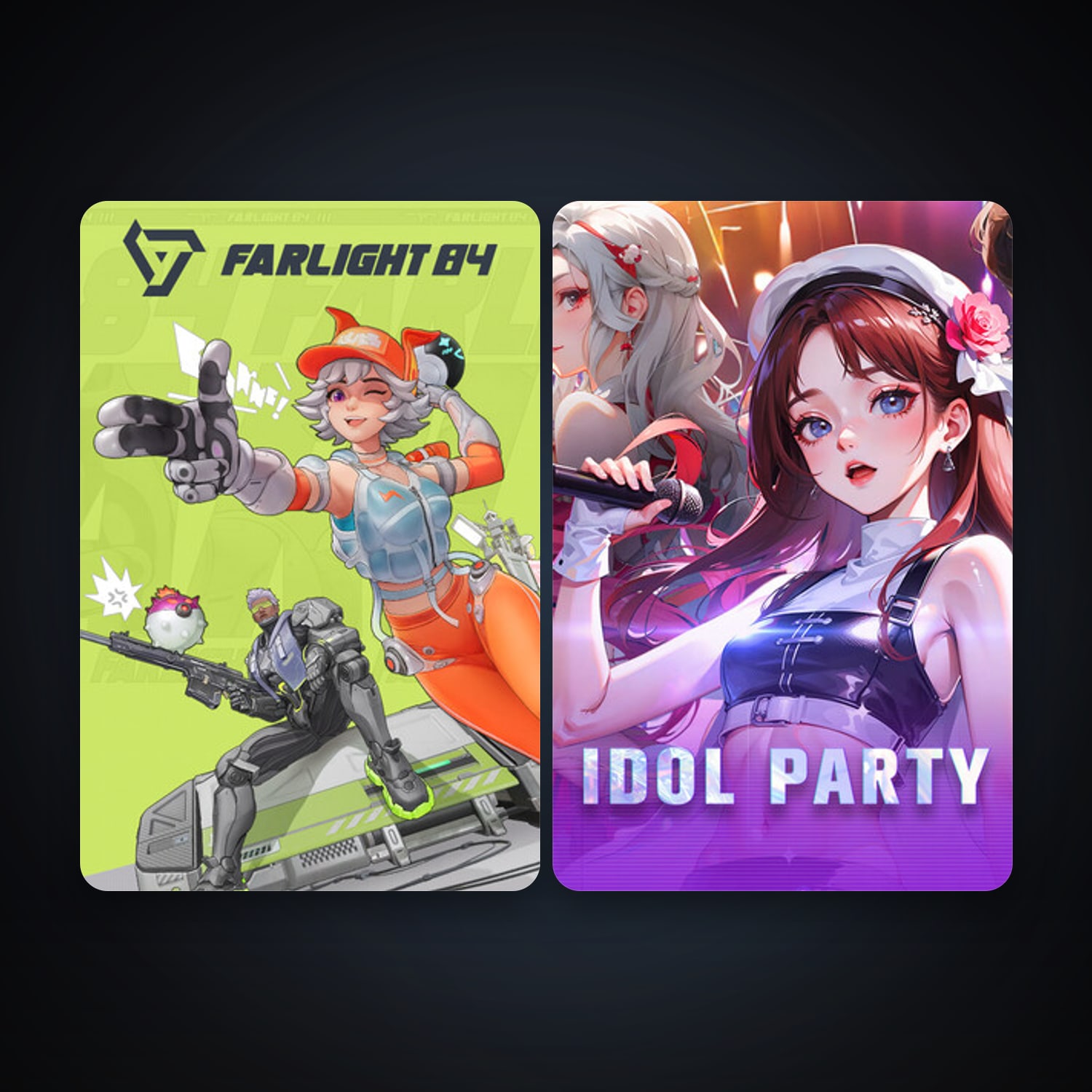 Farlight 84 + Idol Party, 5 games, clean — HabibiAccounts