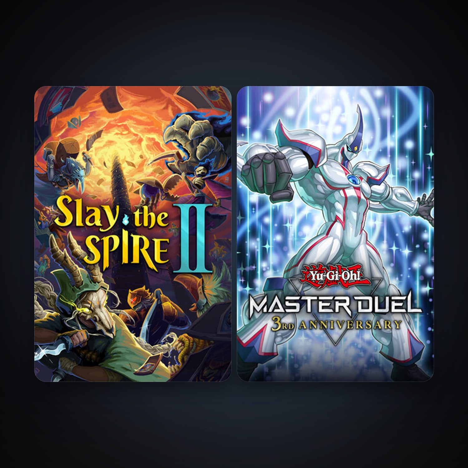 Yu-Gi-Oh! Master Duel + Slay the Spire 2, 3 games, clean — HabibiAccounts