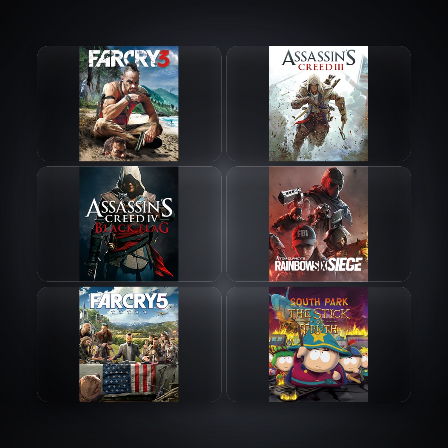Ubisoft Far Cry 3 Deluxe Edition + Assassin's Creed III — AU — 6 games — HabibiAccounts