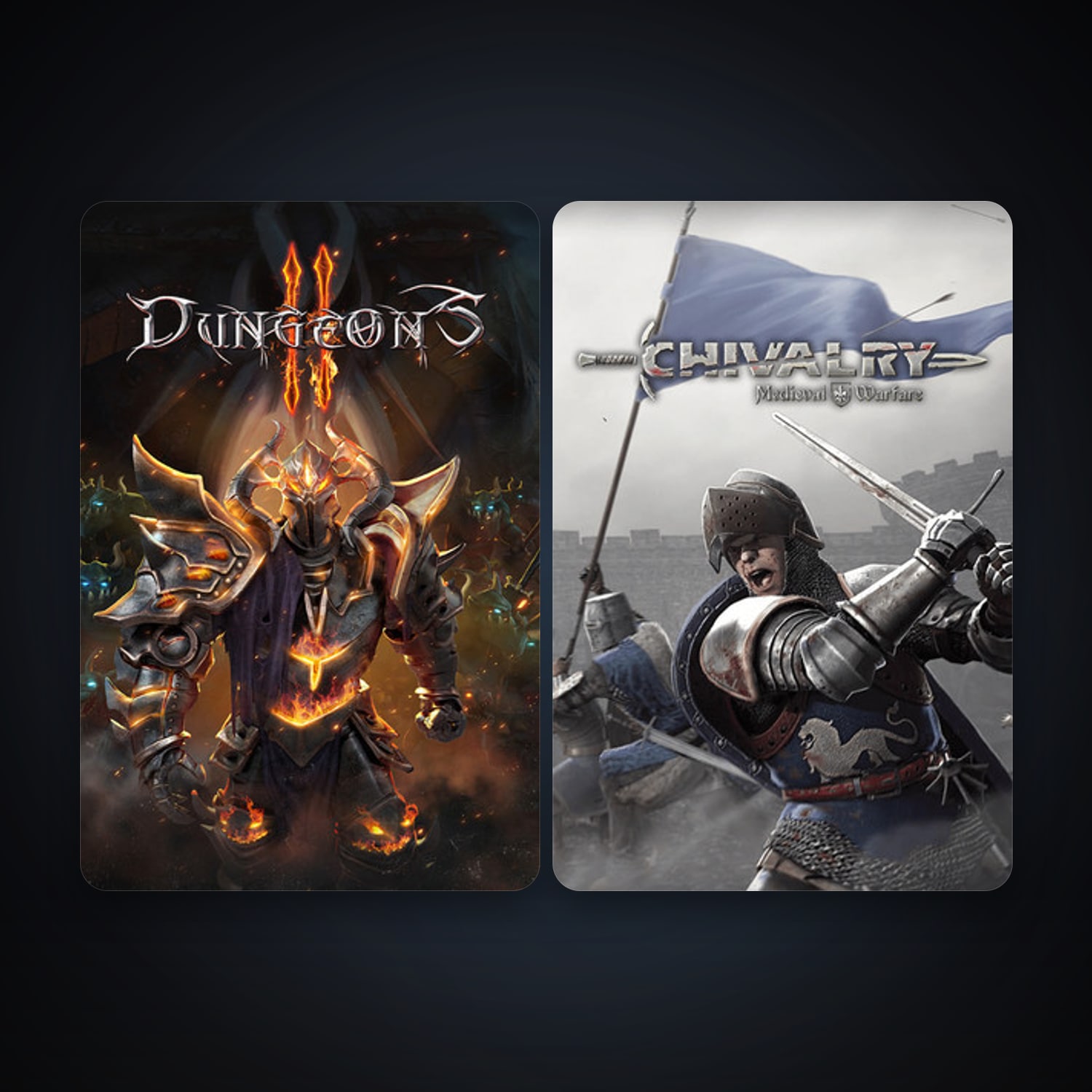 Chivalry: Medieval Warfare + Dungeons 2, 3 games, clean — HabibiAccounts